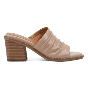 Adara Ruched Slip-On Dress Sandals Spring Mood