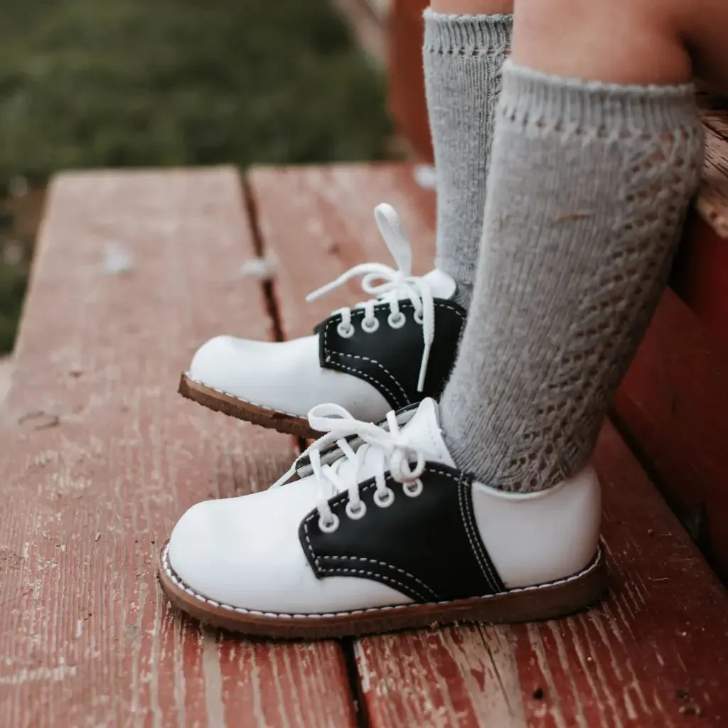 Albert Saddle - White/Navy Padded Comfort Wellness Seekers Daily Comfort