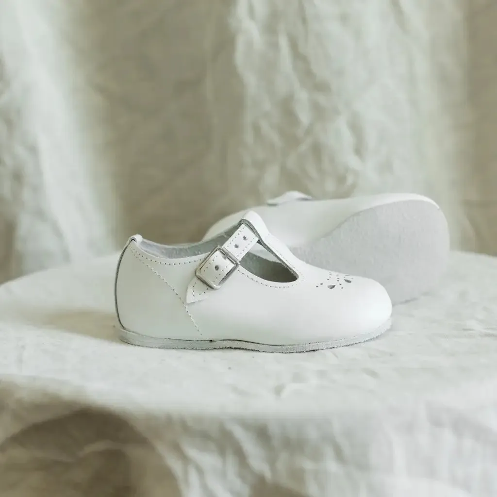 Alison T-Strap - White Stylish kids' wear