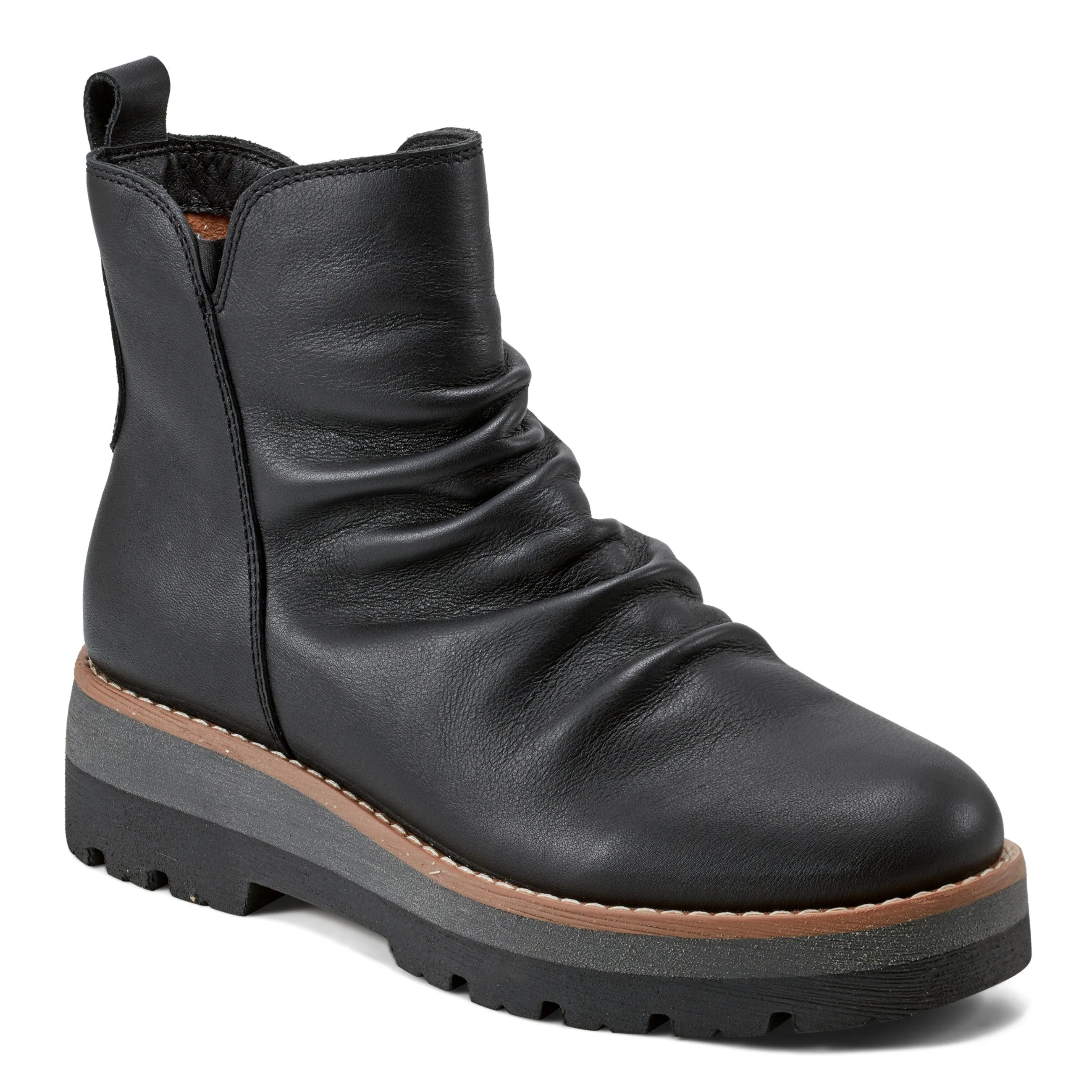Mountain use Yonder Waterproof Ruched Lug Sole Casual Booties