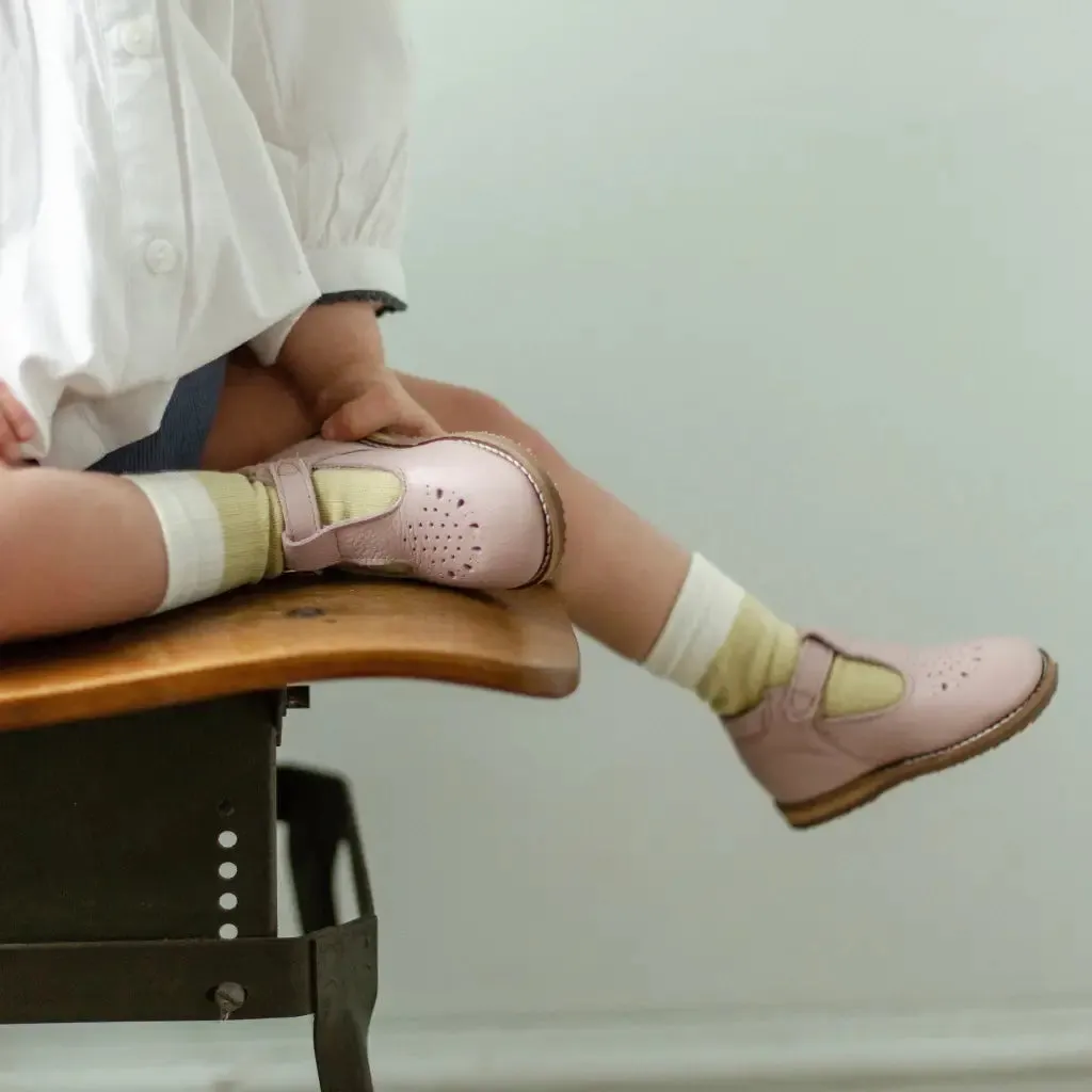 Greta T-Strap - Peony Flexible structure