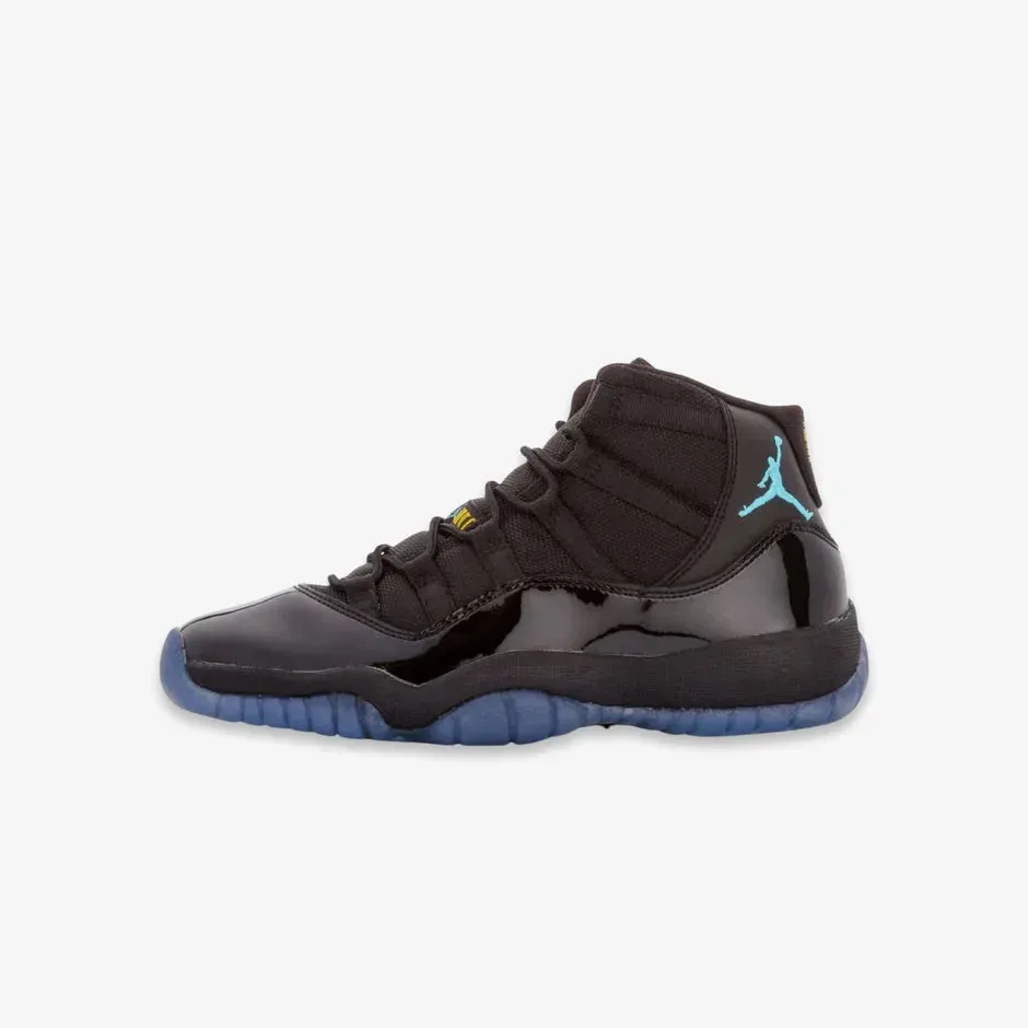 *PRE-ORDER* (GS) Air Jordan 11 Retro 'Black / Gamma Blue' (2025) 378038-017 Step Smooth Odor Resistant Easy Go