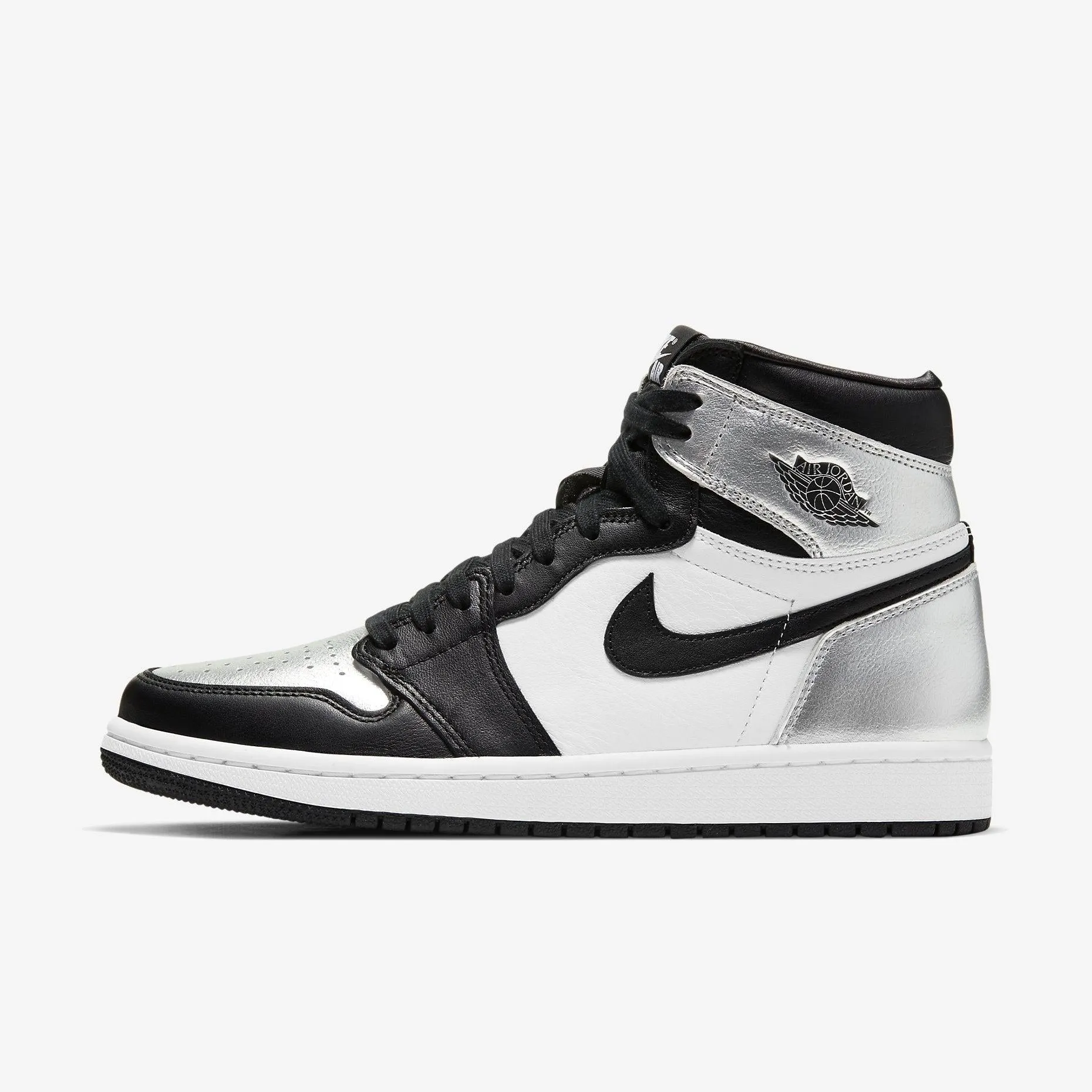 Pressure Mapped Outsole Stable platform (Women's) Air Jordan 1 Retro High OG 'Silver Toe' (2021) CD0461-001