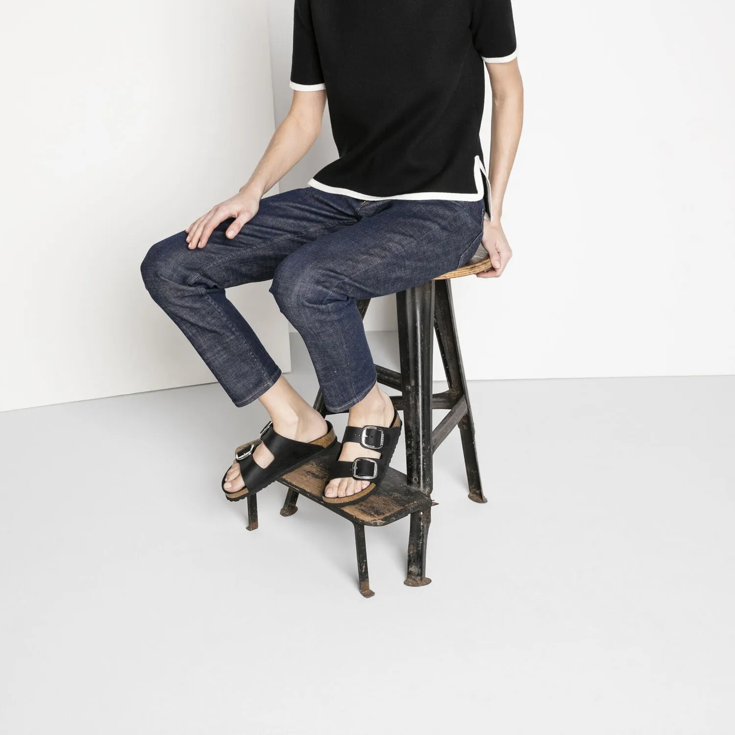 Arizona | Big Buckle | Oiled Leather | Black Timeless Appeal