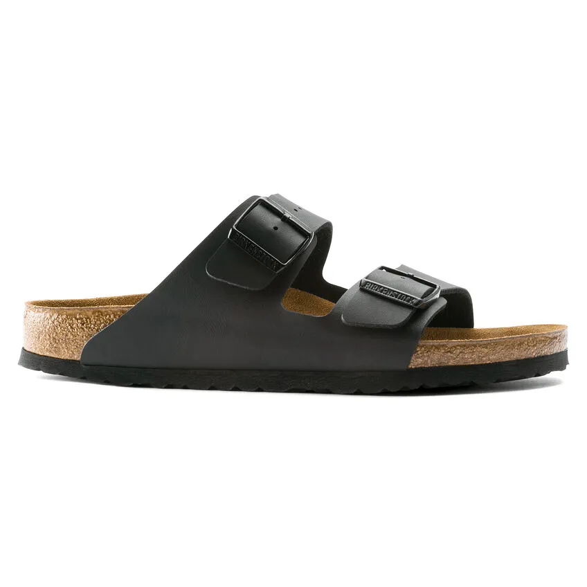 Arizona | Birko-Flor | Black Flexible Lifestyle Sandals