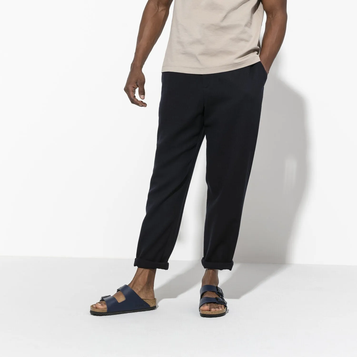 Arizona | Soft Footbed | Birko-Flor | Blue Versatile Sandals