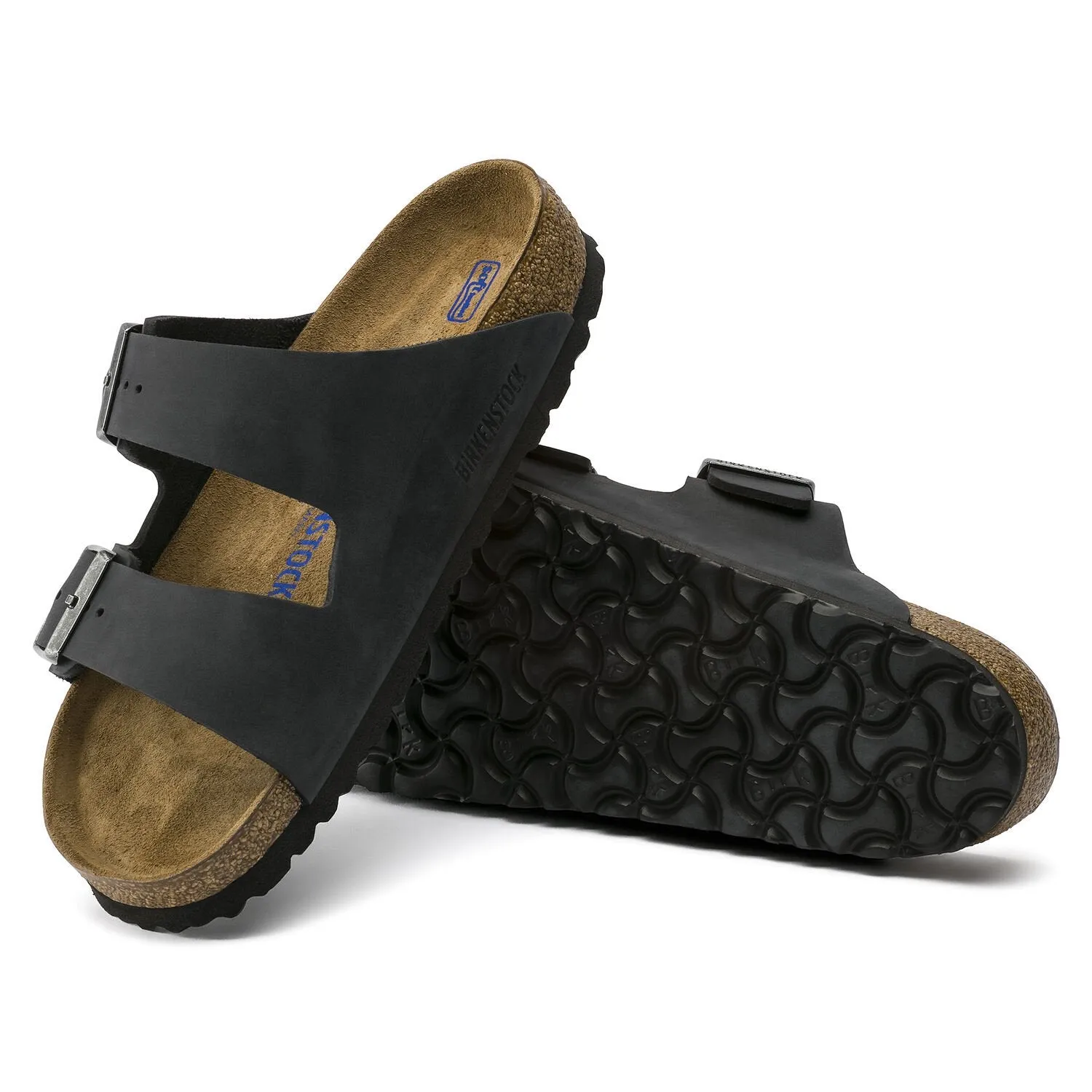 Arizona | Soft Footbed | Oiled Leather | Black Summer Footwear Garden Slippers