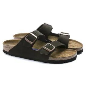 Arizona | Soft Footbed | Suede | Mocha Sport Slides Lightweight