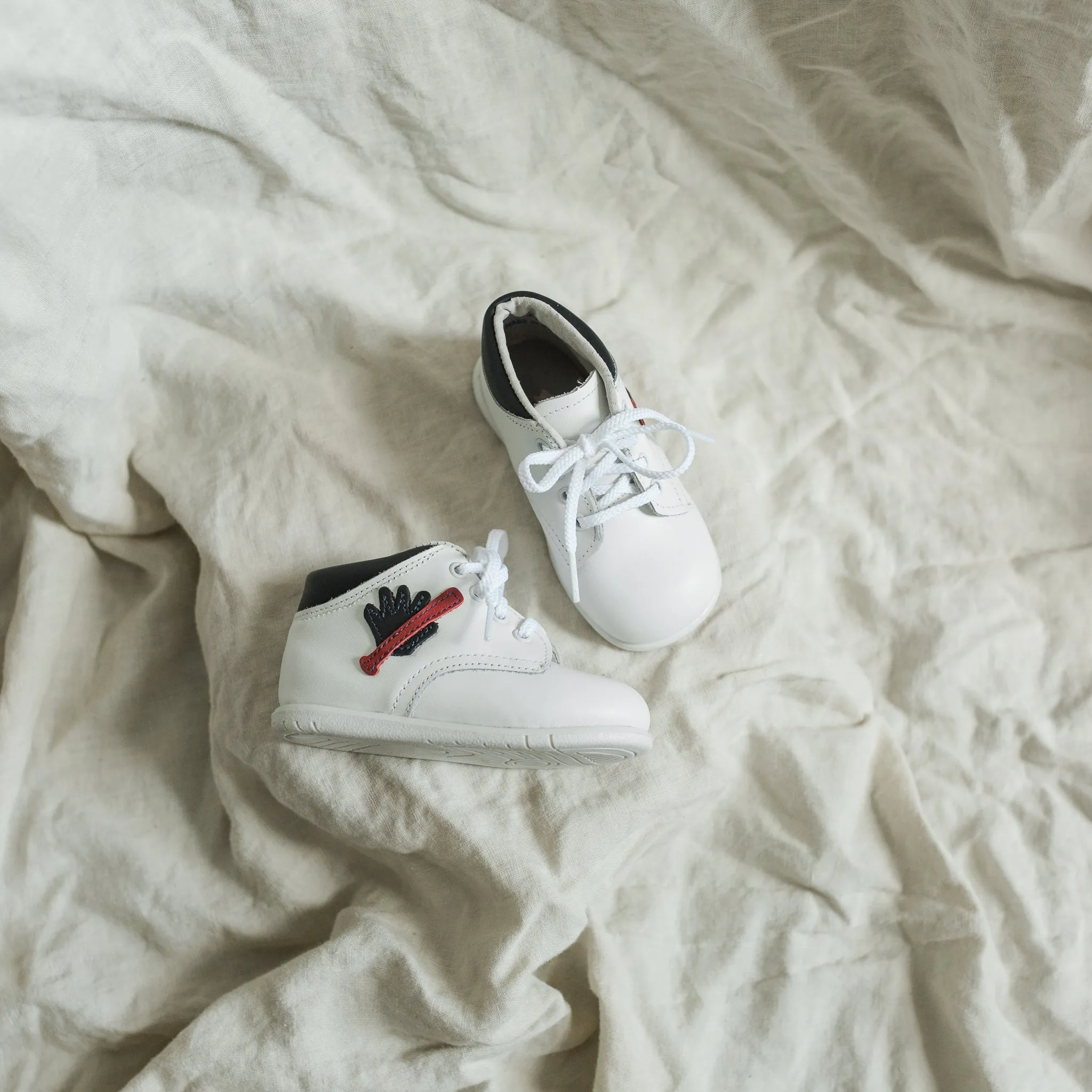 Baseball First Walker - White/Navy Calm Mood