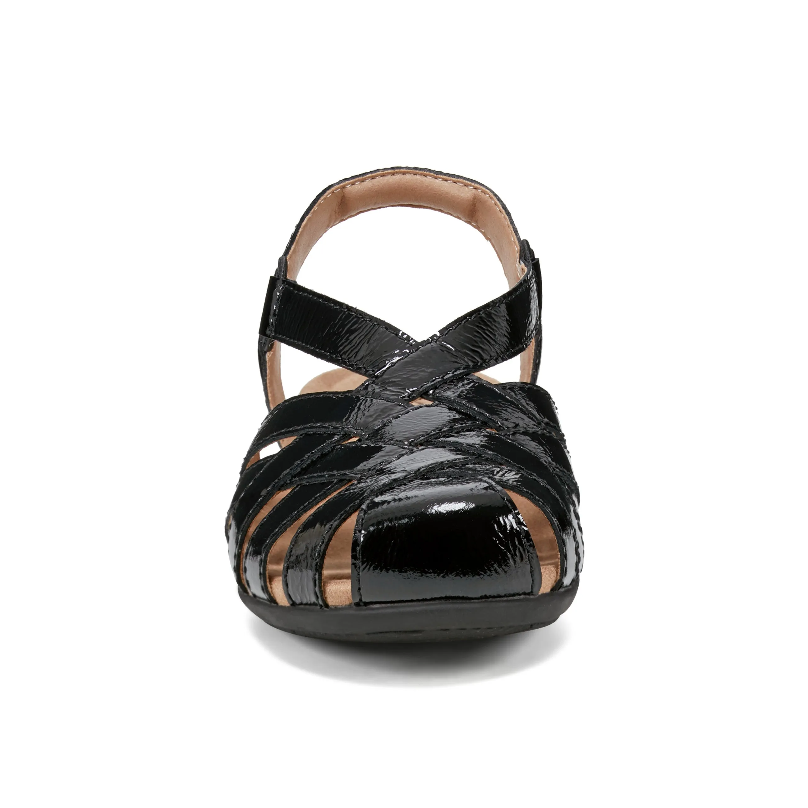 Elegant Cushioning Berri Woven Casual Round Toe Slip-on Sandals