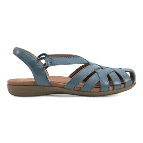 Elegant Flat Street Grip Berri Woven Casual Round Toe Slip-on Sandals