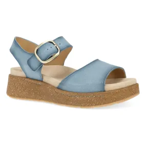 Bianca | Burnished Suede | Blue - Sandals - Dansko