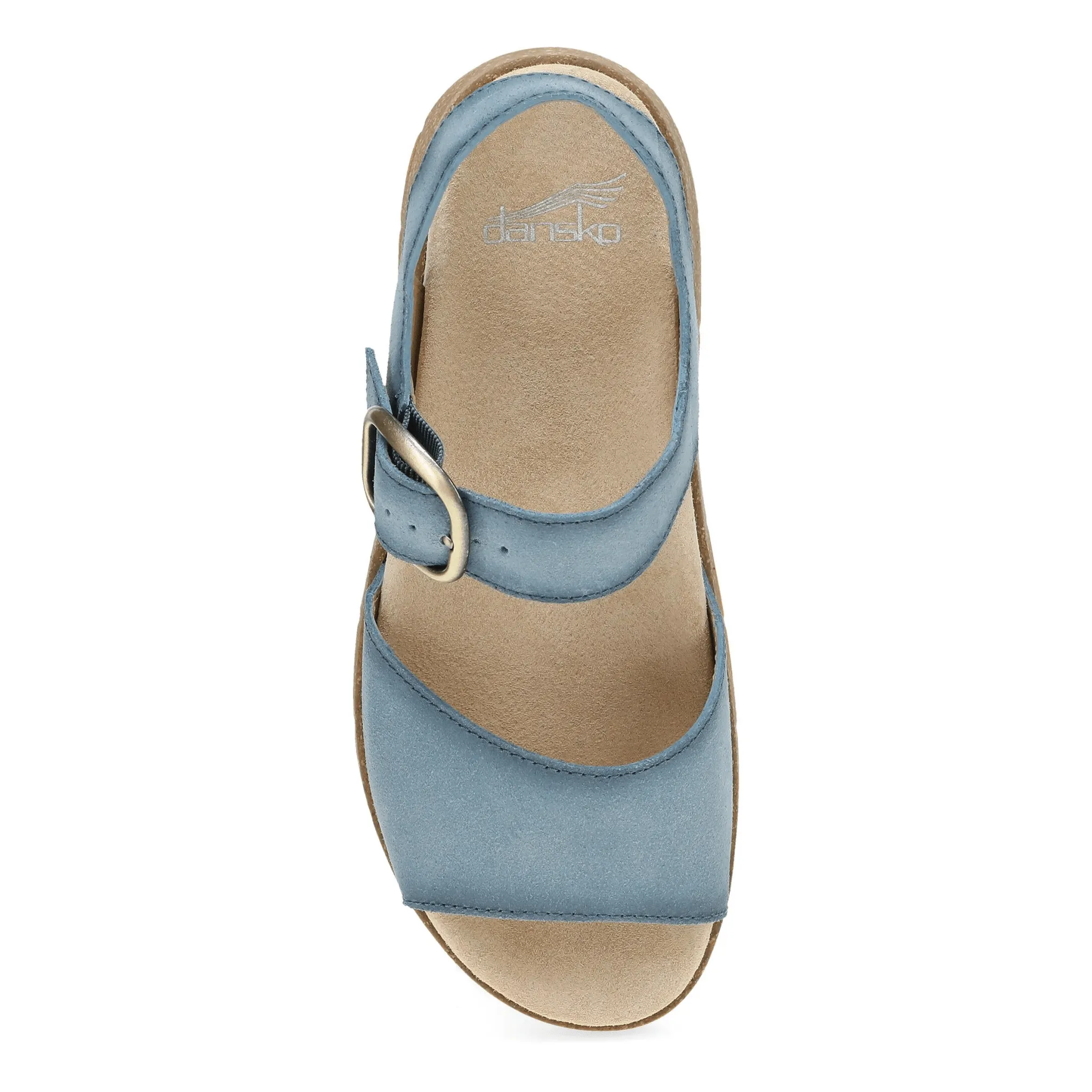 Bianca | Burnished Suede | Blue - Sandals - Dansko