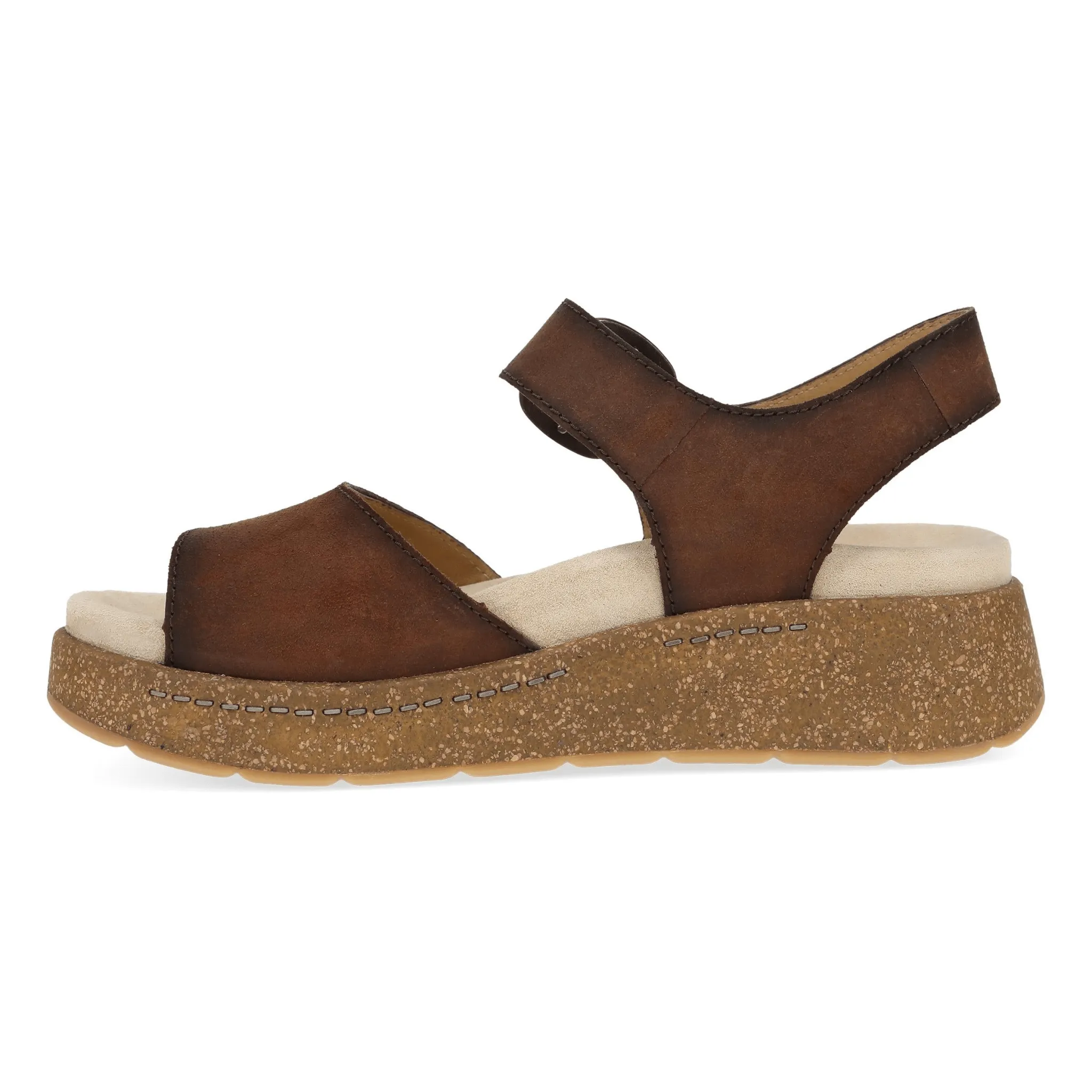 Bianca | Burnished Suede | Brown - Sandals - DANSKO
