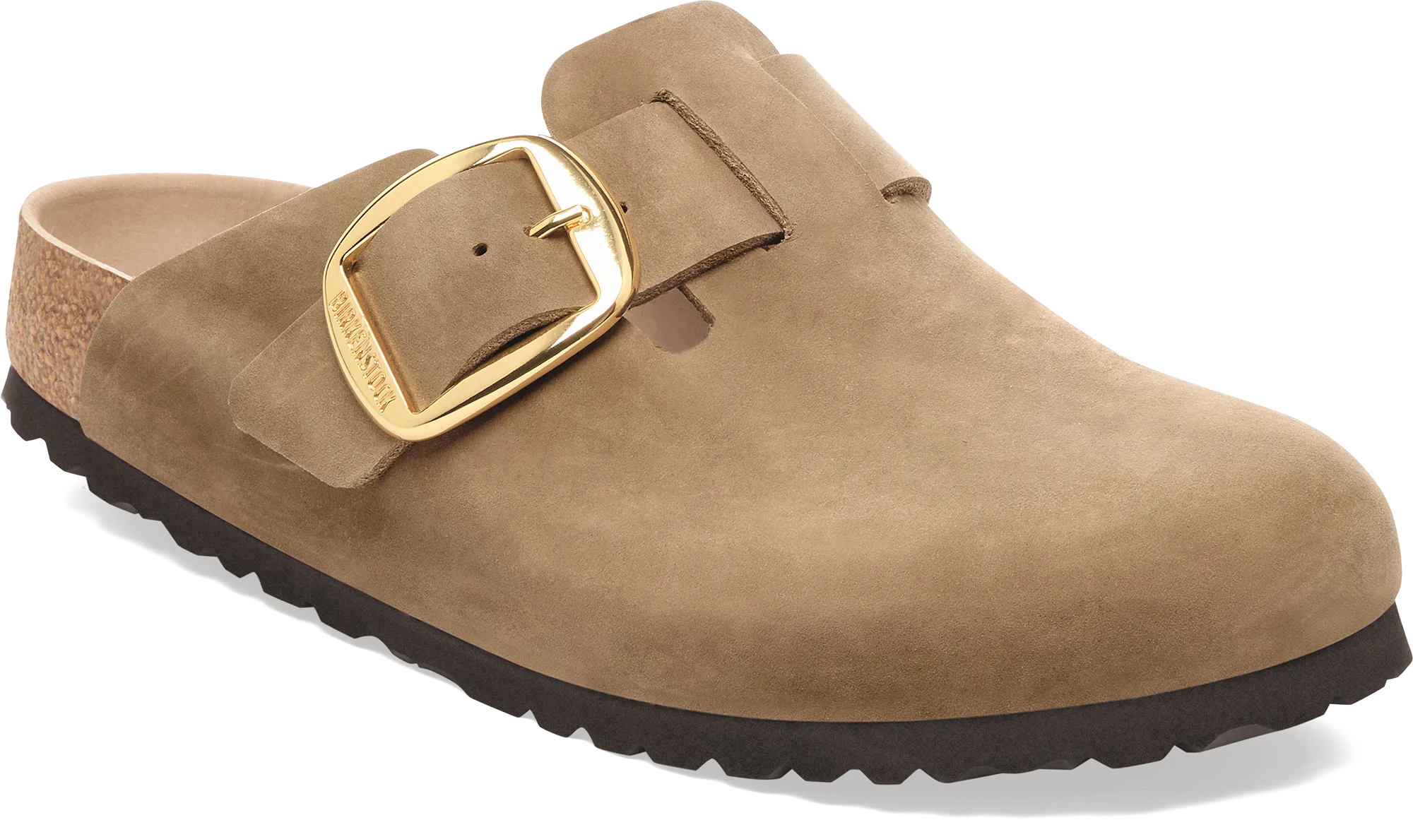 Boston Big Buckle Oiled Narrow Gentle Comfort Slides Simple Lifestyle Slides