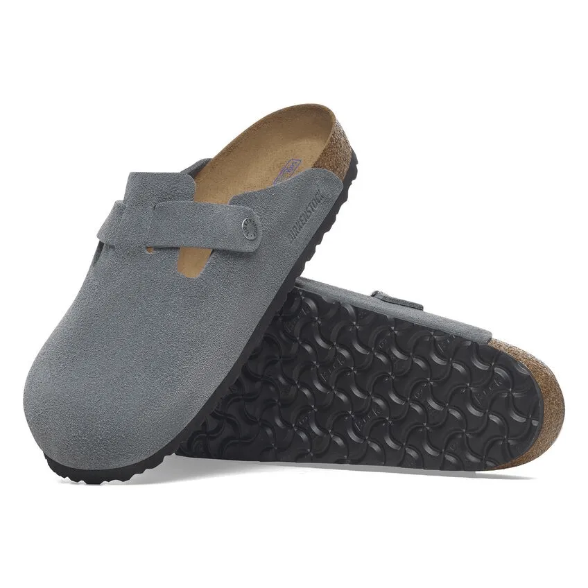 Boston | Soft Footbed | Suede | Basalt Gray Comfort Protection