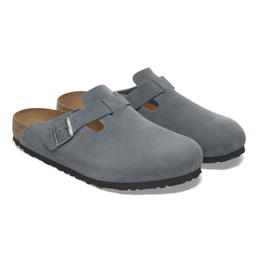 Seasonal Outfit Street Ready Boston | Soft Footbed | Suede | Basalt Gray