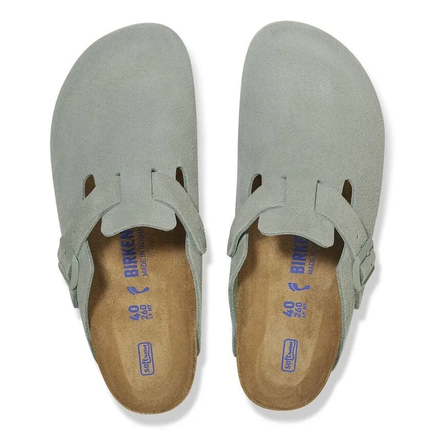 Boston | Soft Footbed | Suede | Pure Sage Stylish Comfort Snug fit