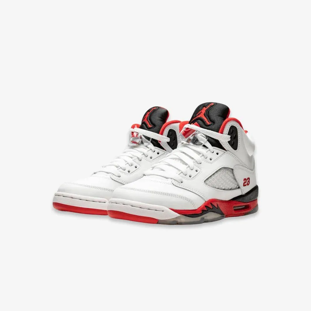 Ventilated Collar Design *PRE-ORDER* (GS) Air Jordan 5 Retro OG 'Fire Red / Black Tongue' (2025) HQ7980-101