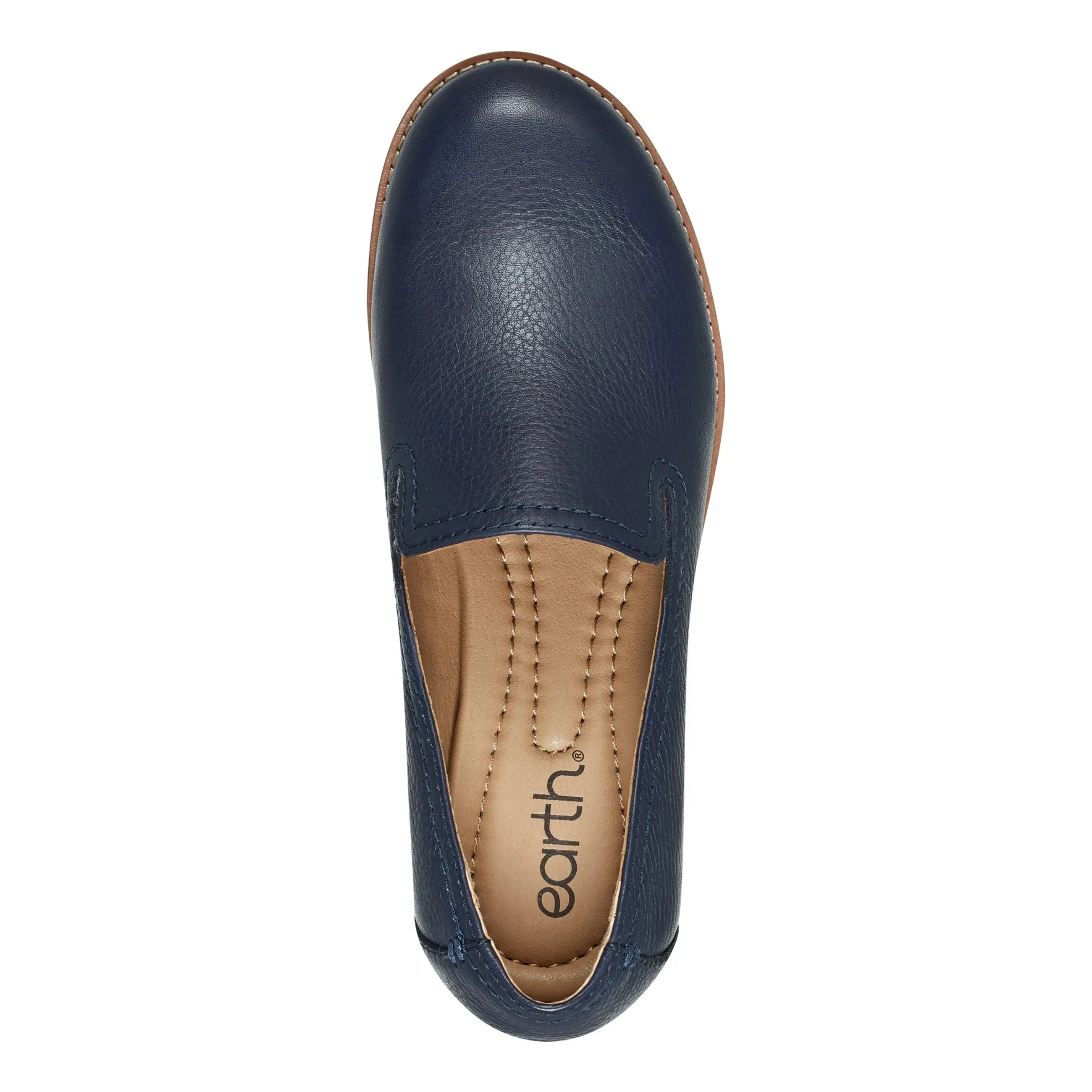 Edna Round Toe Casual Slip-on Flat Loafers Low Profile All Day Wear Timeless Design