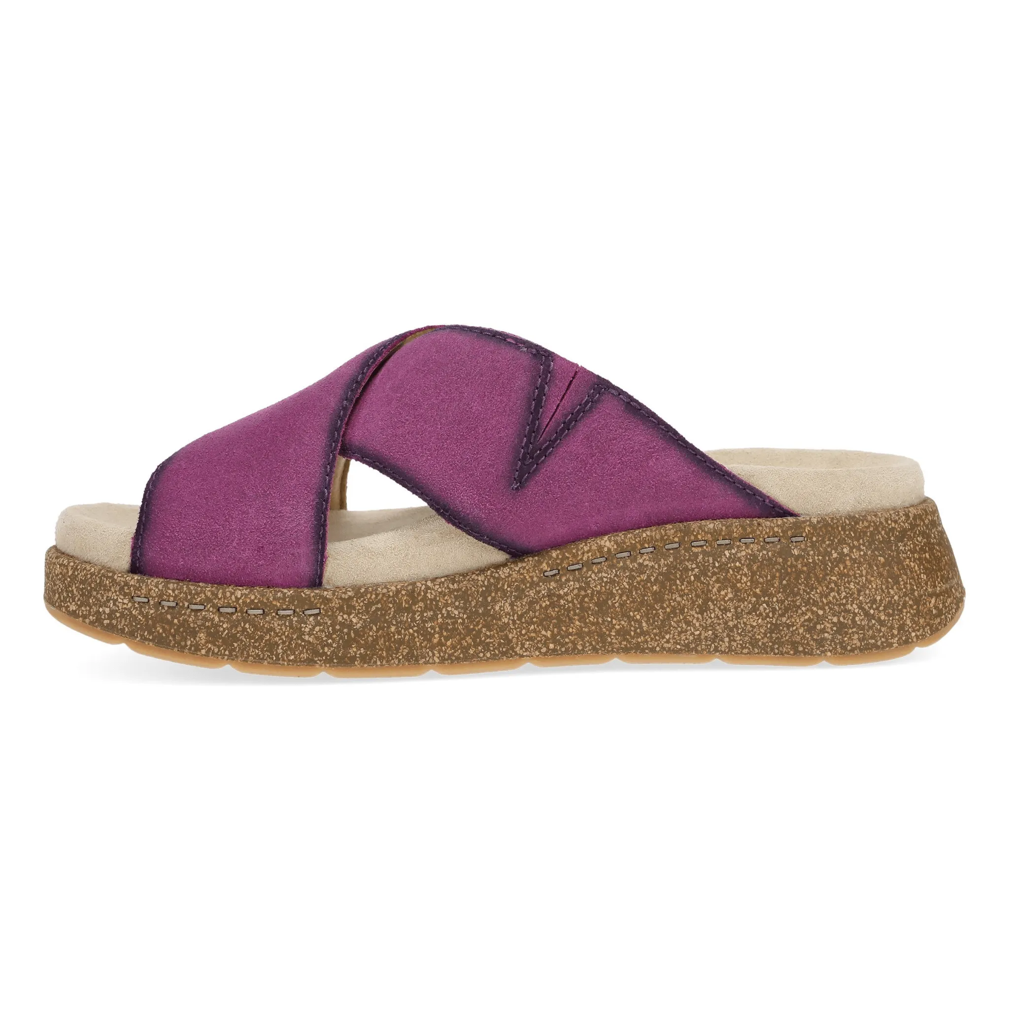 Bridget | Burnished Suede | Plum - Sandals - Dansko
