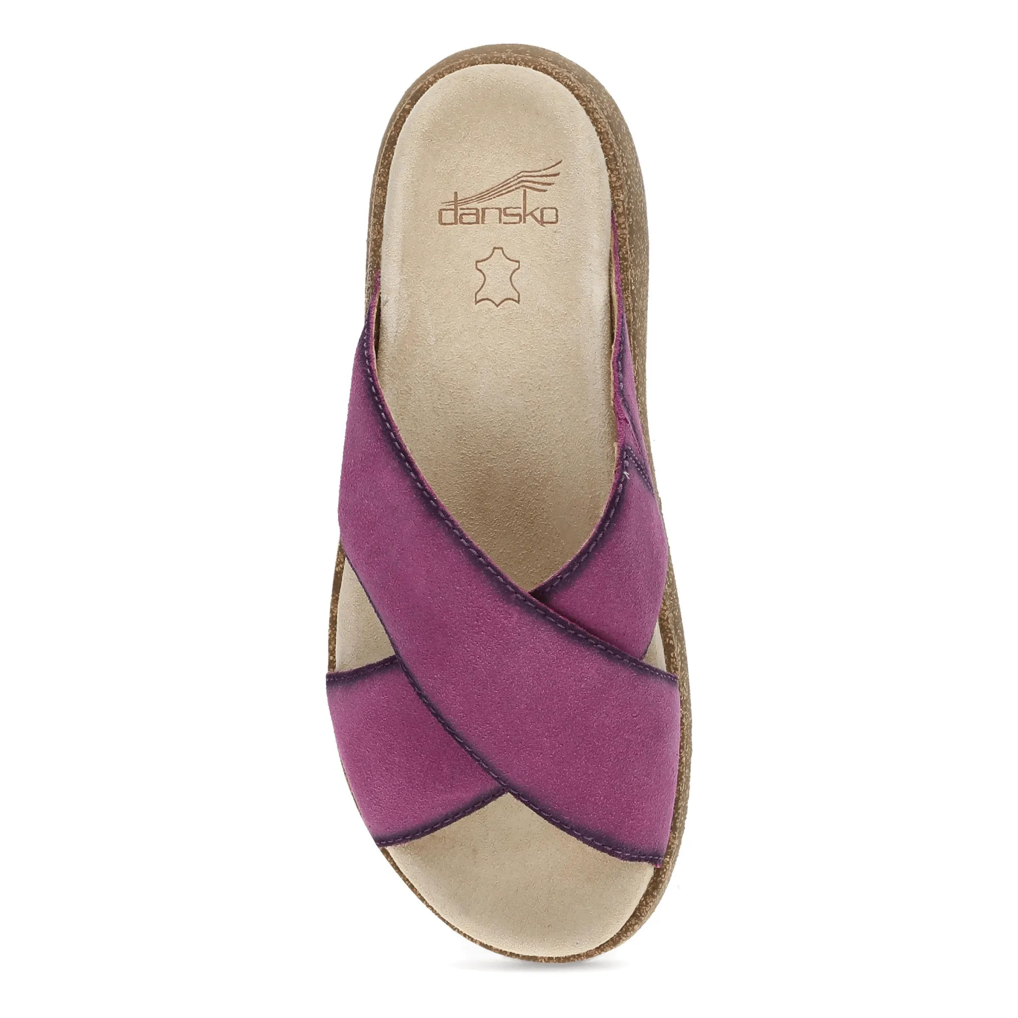 Bridget | Burnished Suede | Plum - Sandals - Dansko
