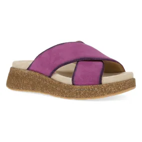 Bridget | Burnished Suede | Plum - Sandals - Dansko