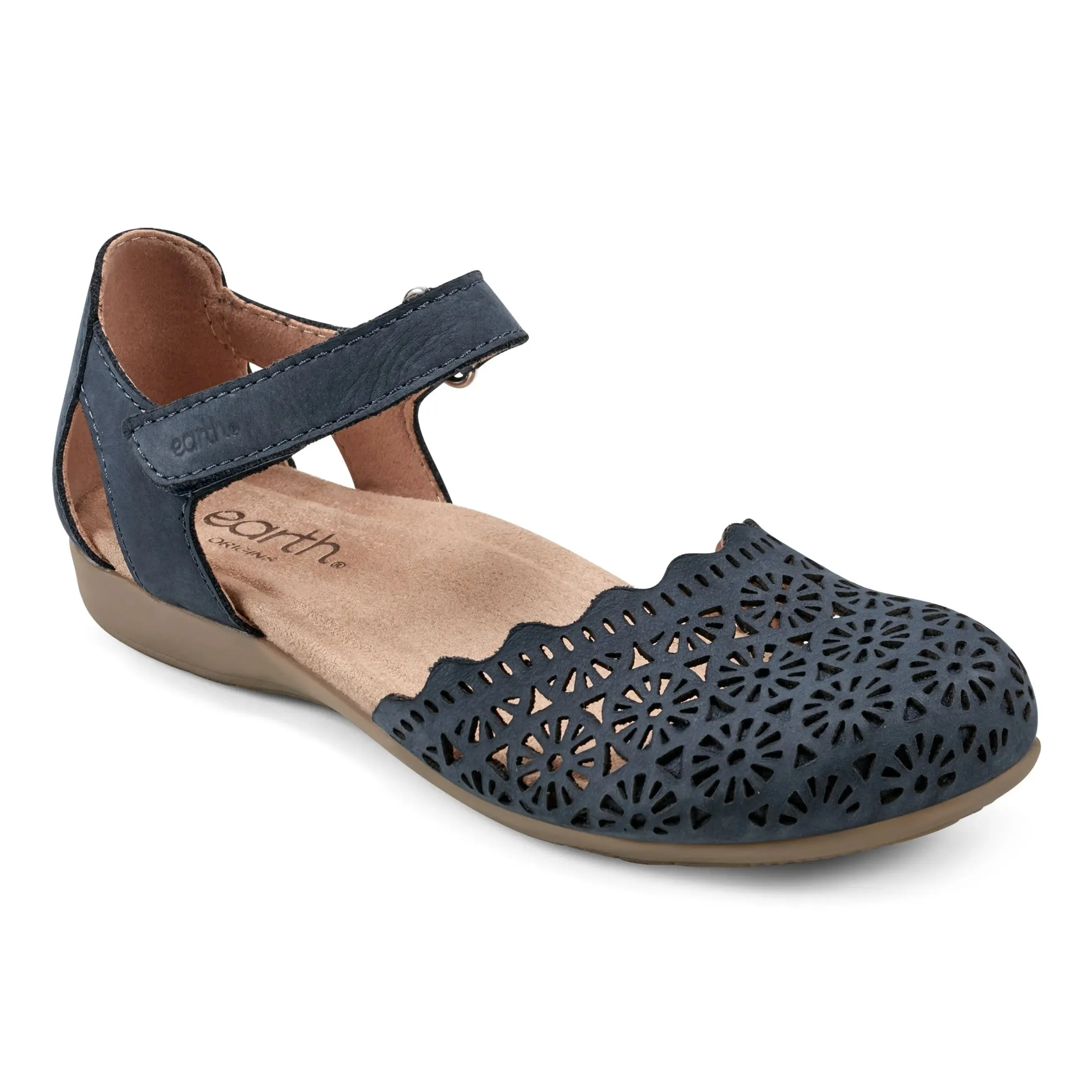 Easy Life Shock   Absorbing Bronnie Casual Slip-On Perforated Sandals