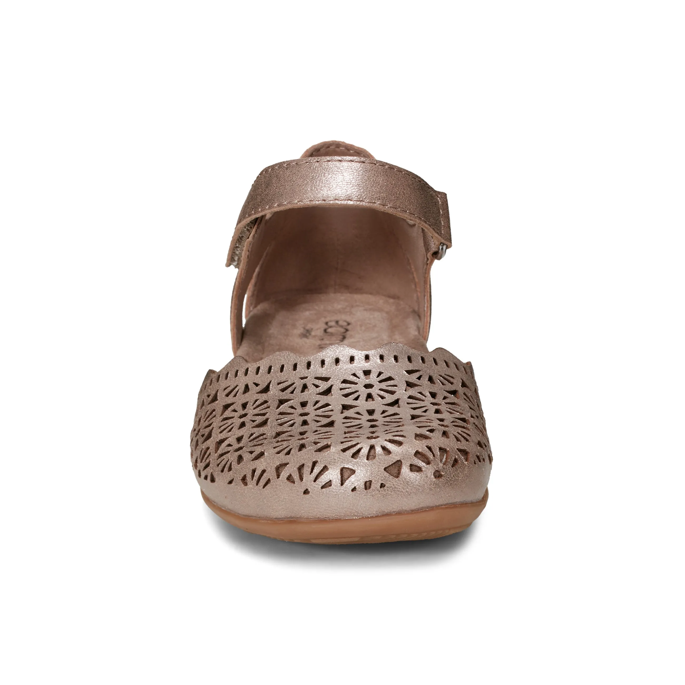 Comfortable leather Bronnie Casual Slip-On Perforated Sandals