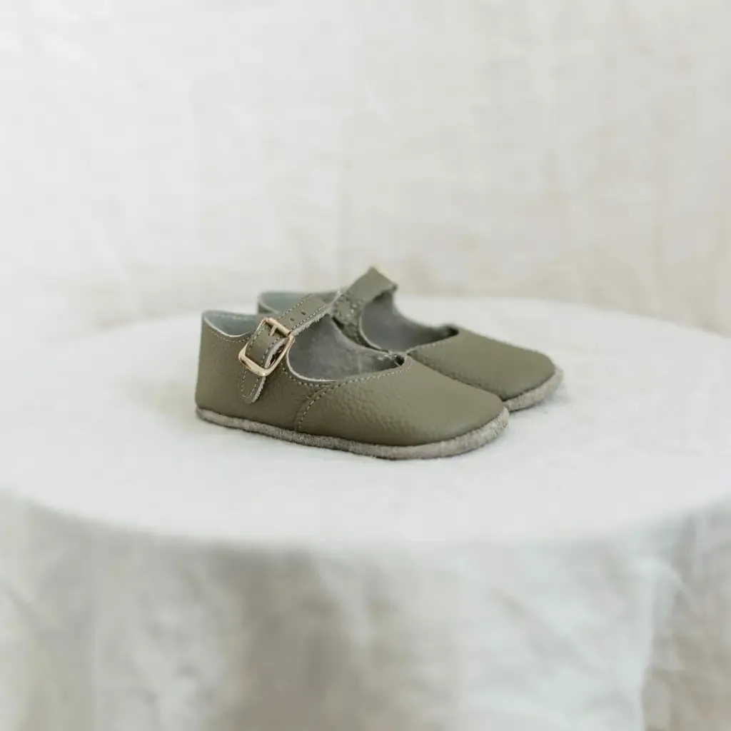 Cushioned Base Health Focused Mind Ease Soft Soled Mary Jane - Pine