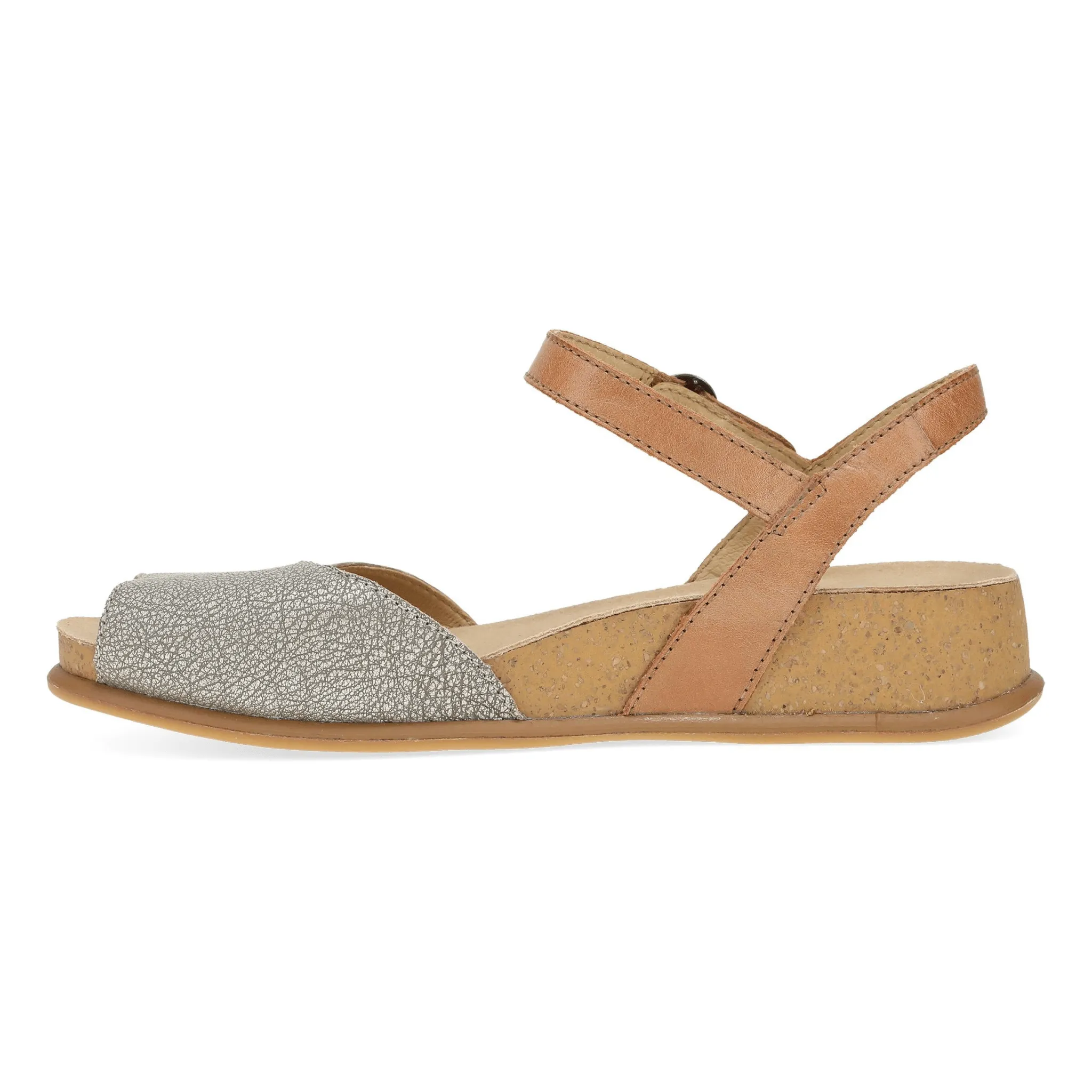 Cass | Leather | Platino/Tan - Sandals - Dansko