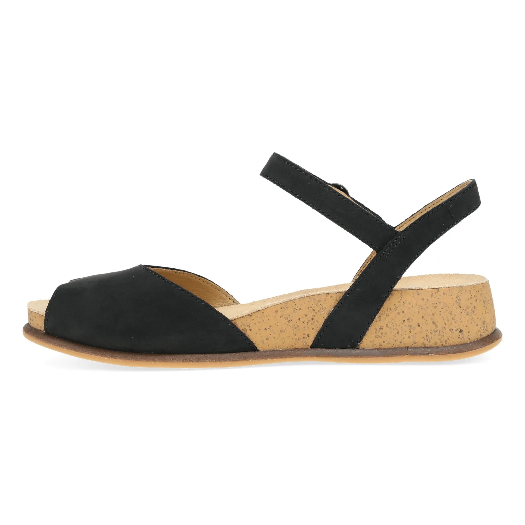 Cass | Milled Nubuck | Black - Sandals - Dansko