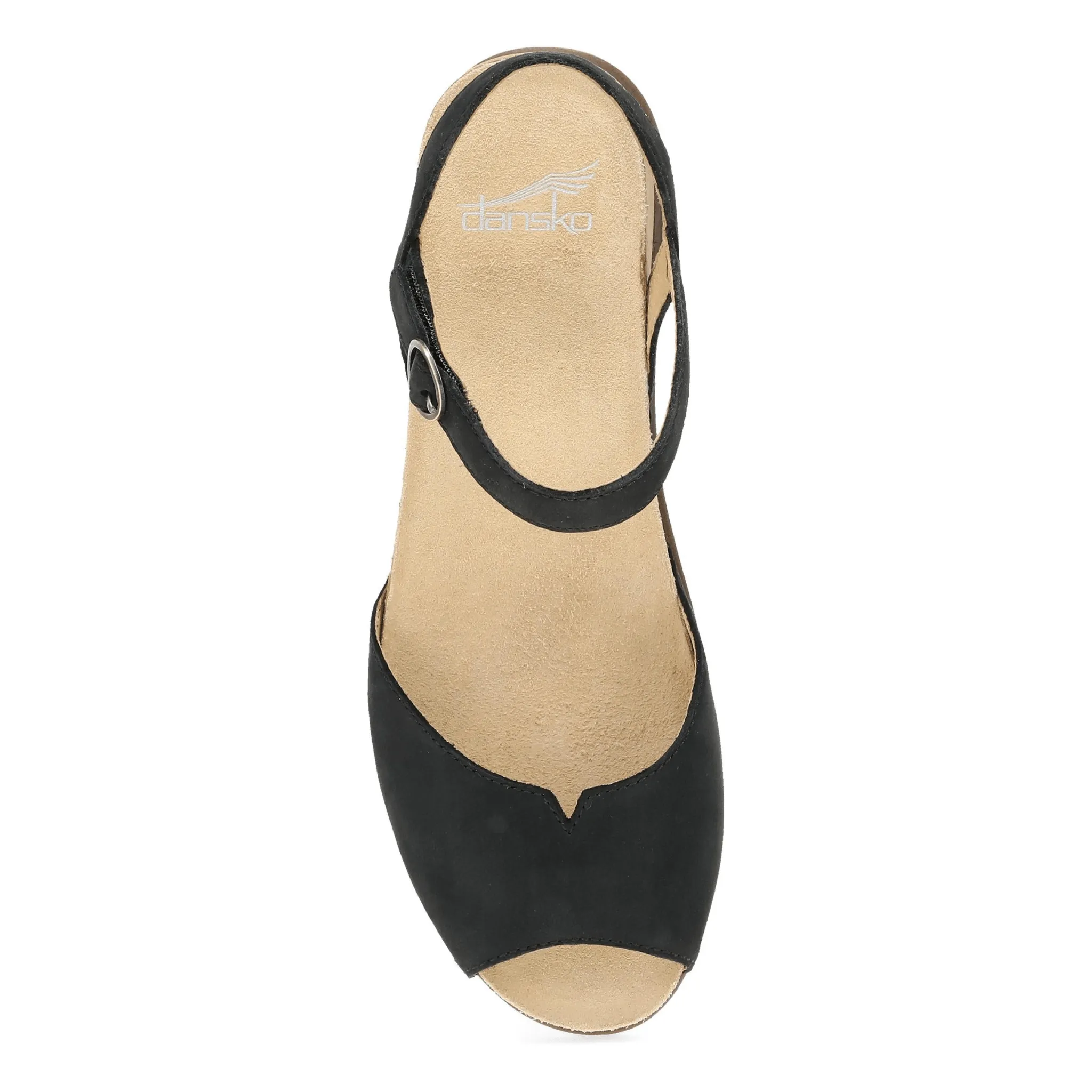 Cass | Milled Nubuck | Black - Sandals - Dansko