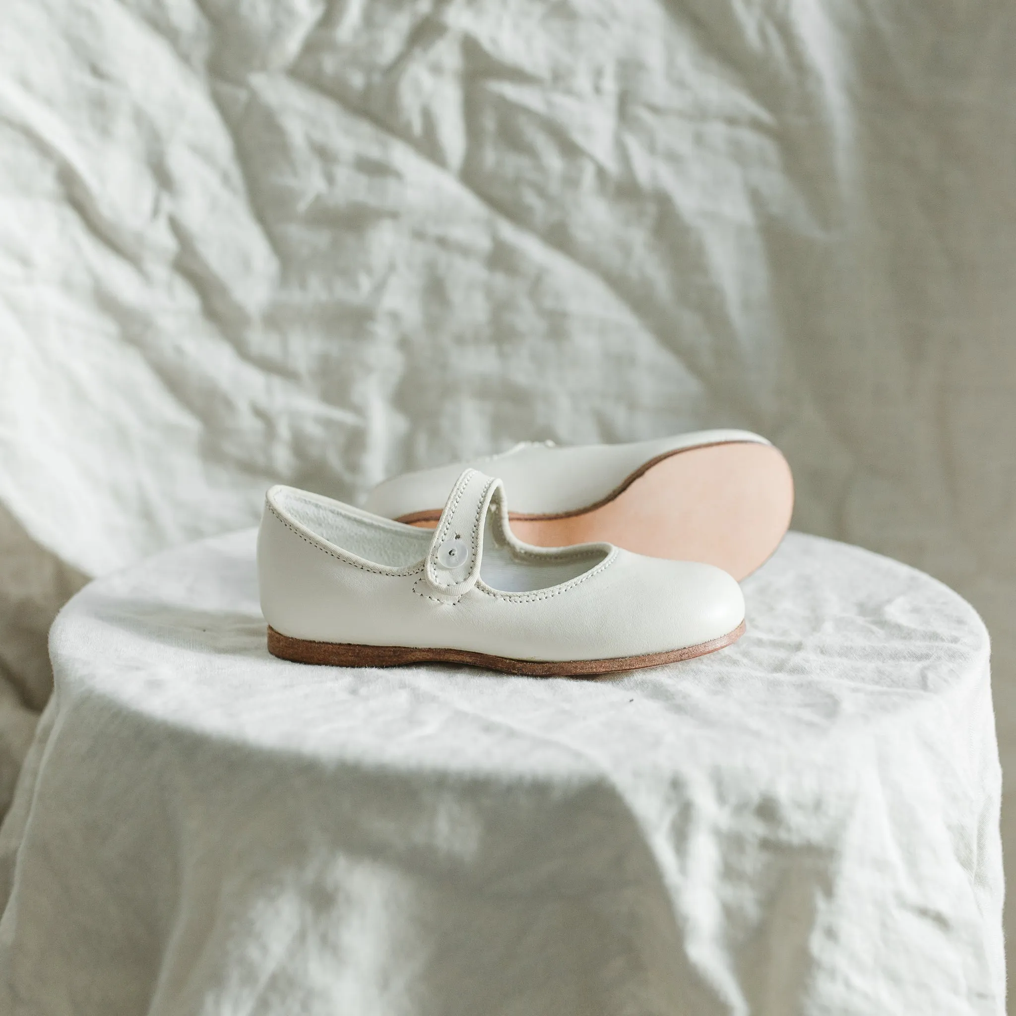 Color Pop Firm Ground Charlotte Mary Jane - Ecru