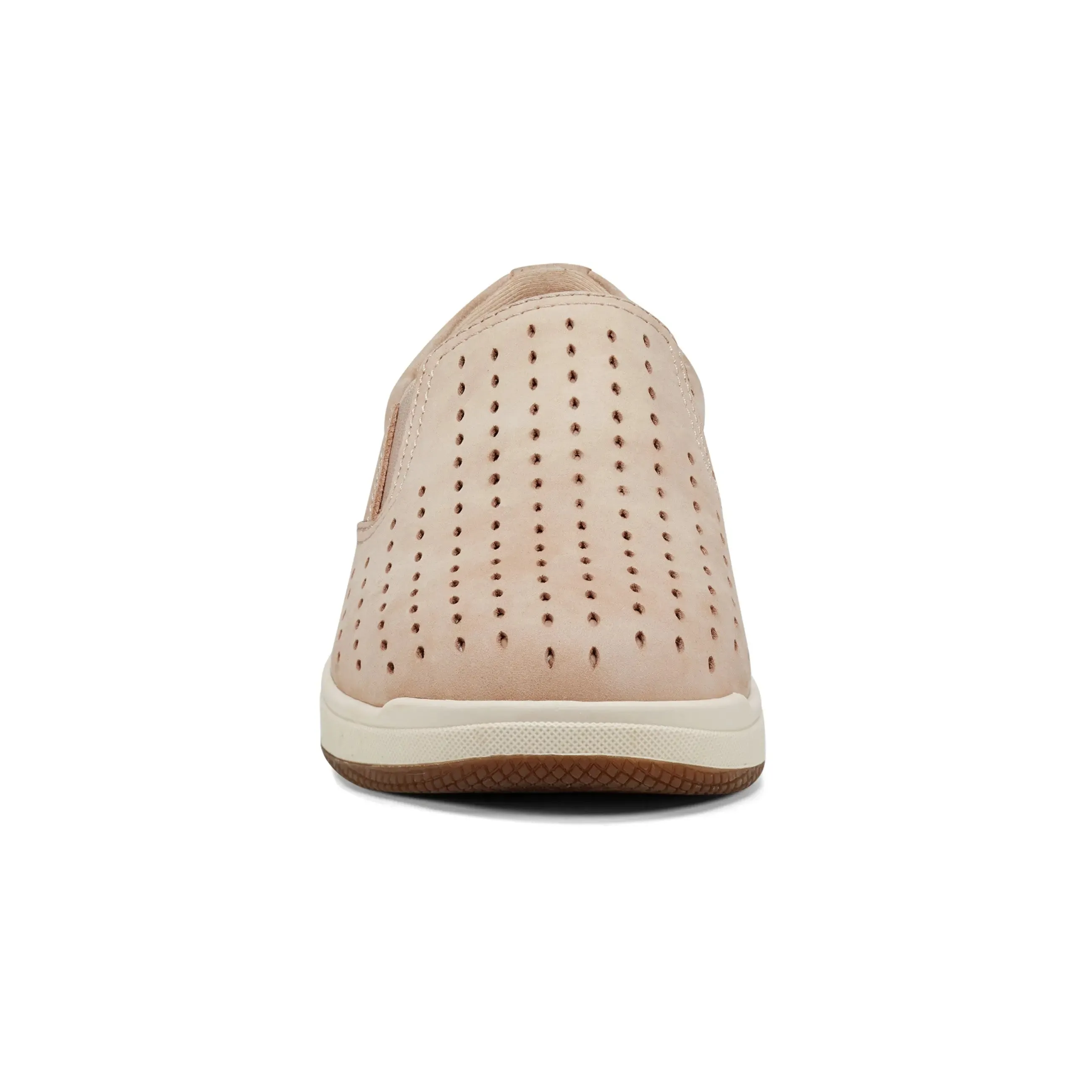 Mesh Nel Laser Cut Round Toe Casual Slip-on Sneakers