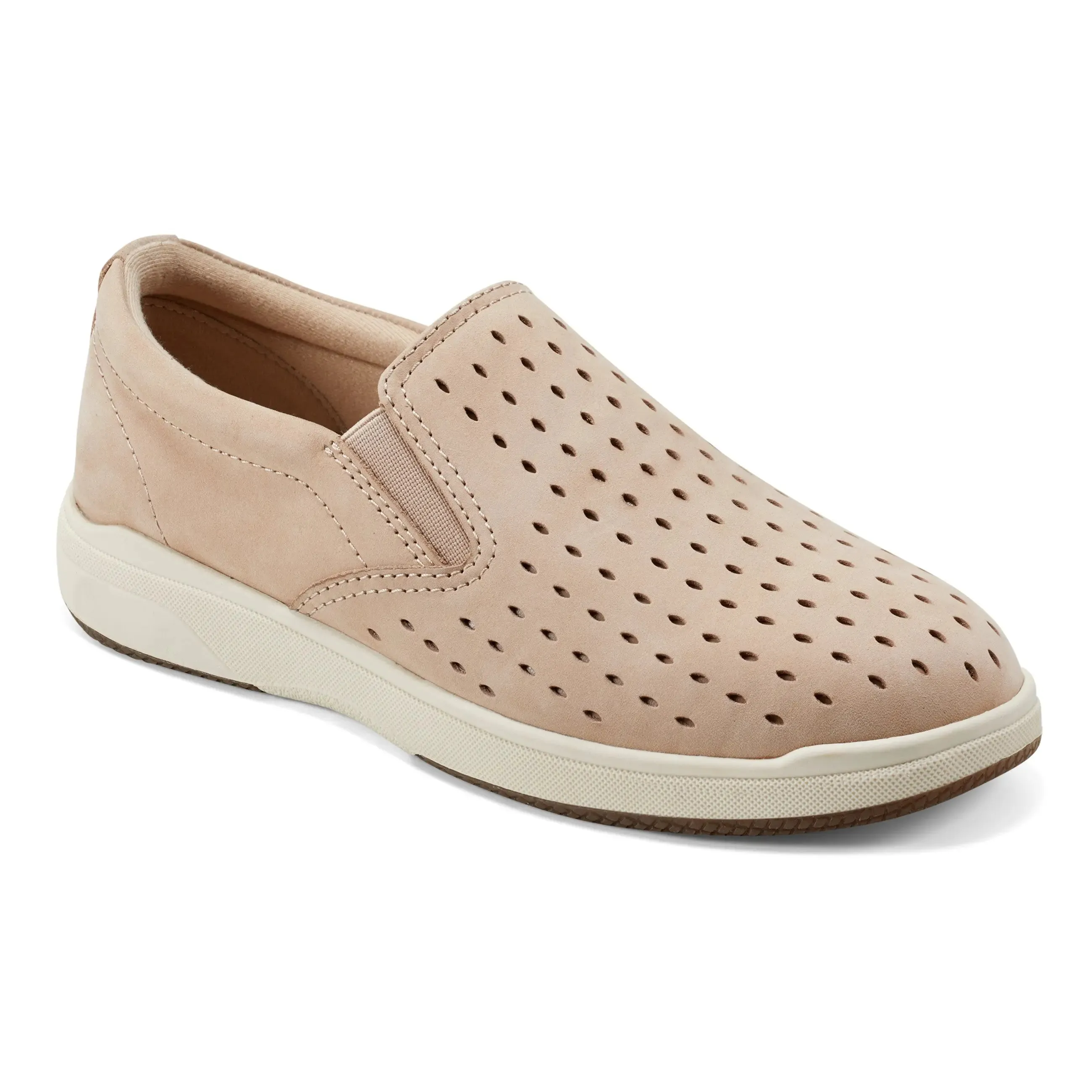 Nel Laser Cut Round Toe Casual Slip-on Sneakers Soft Touch Comfortable fit