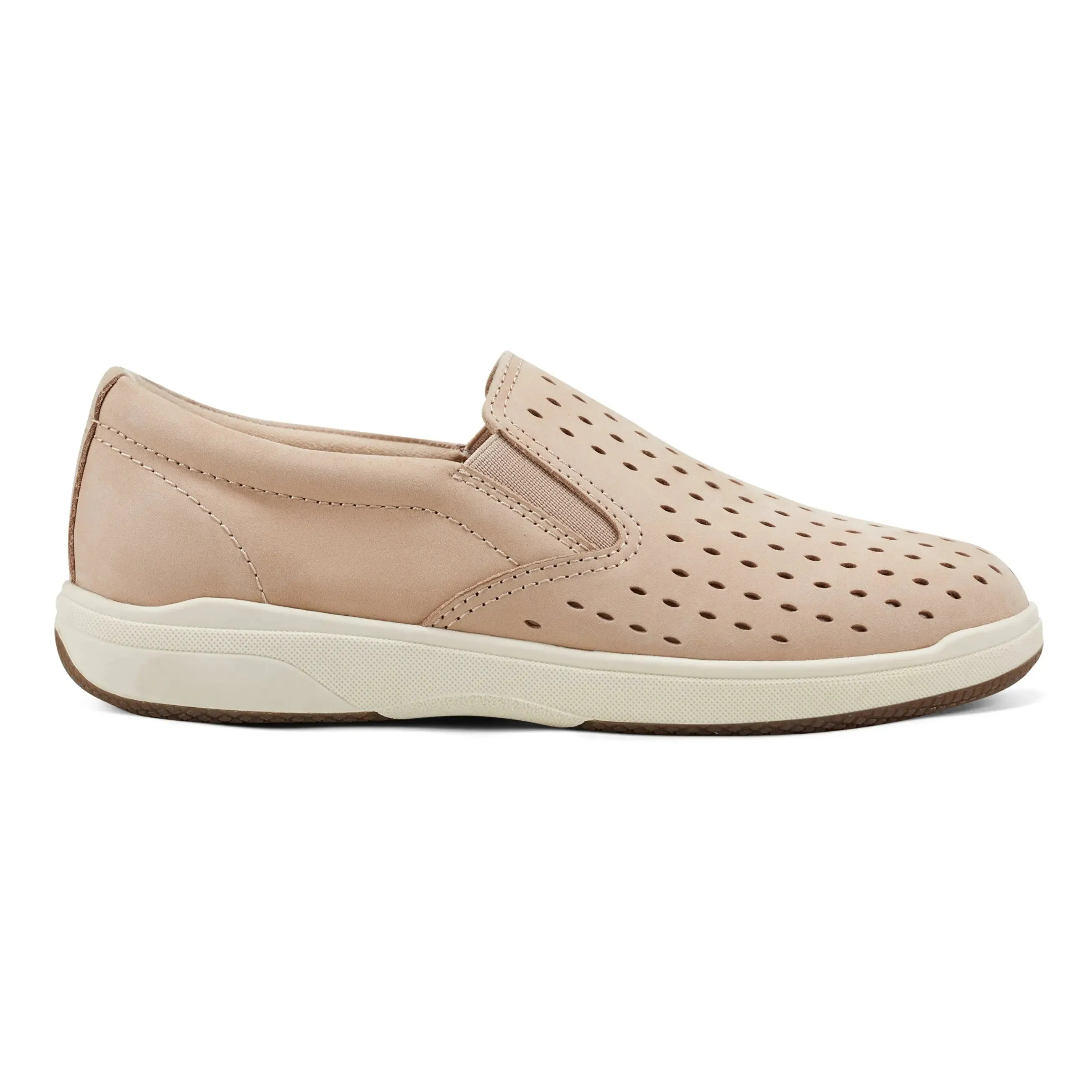 Street Trend Nel Laser Cut Round Toe Casual Slip-on Sneakers