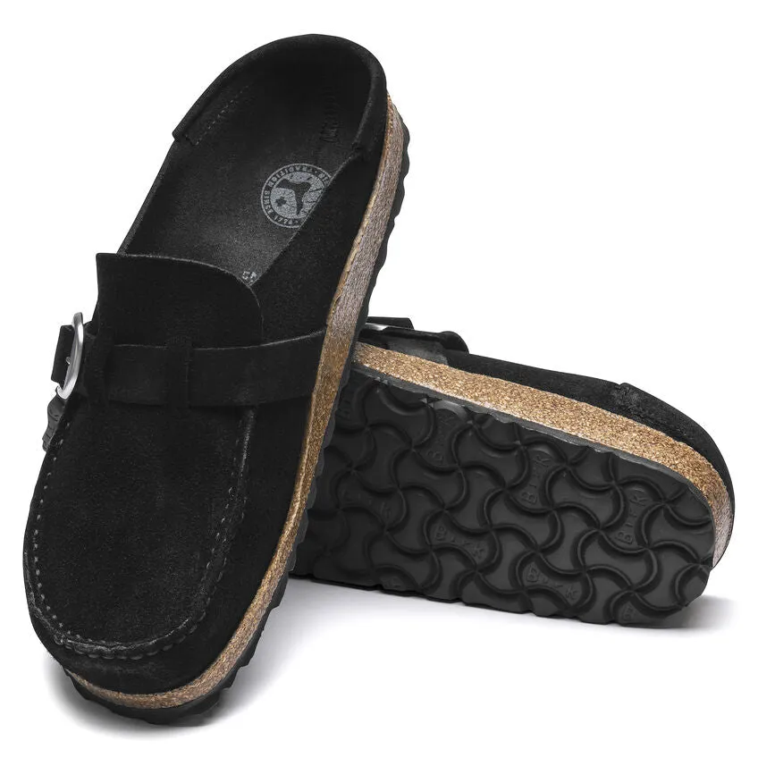 Buckley Ring Buckle | Suede | Black High Performance Fit Arch support