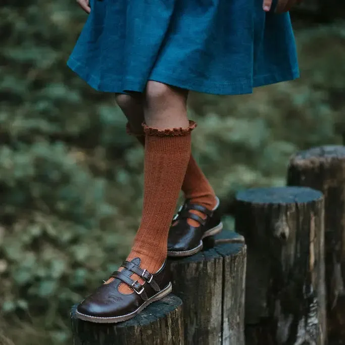 Claire T-Strap - Brown Comfort Flex