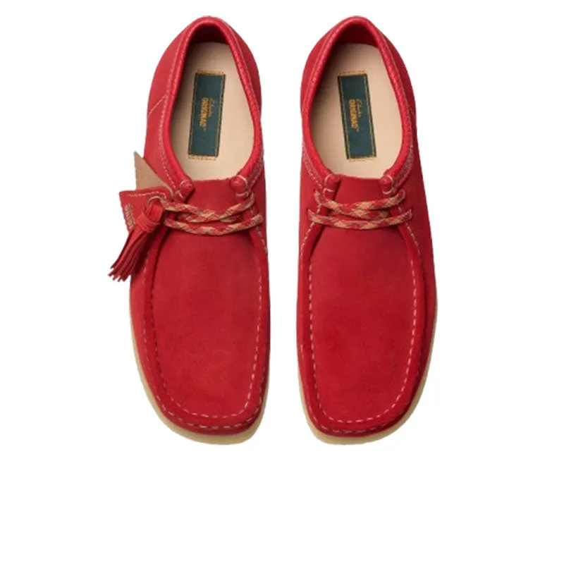 Path Free Supportive Clarks Wallabee Red Suede 26180195