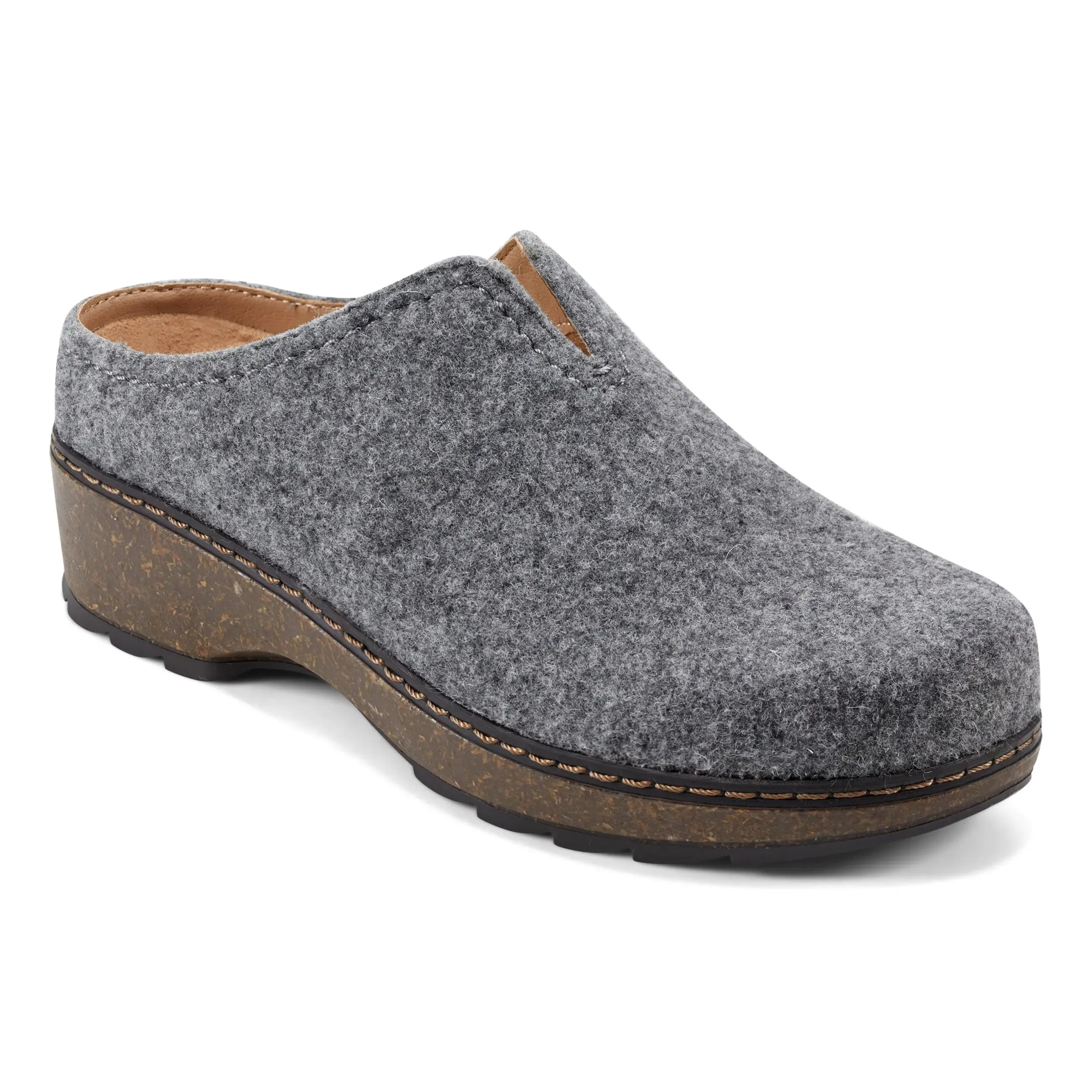 Kolia Round Toe Slip-on Casual Clogs Non-Slip Sole