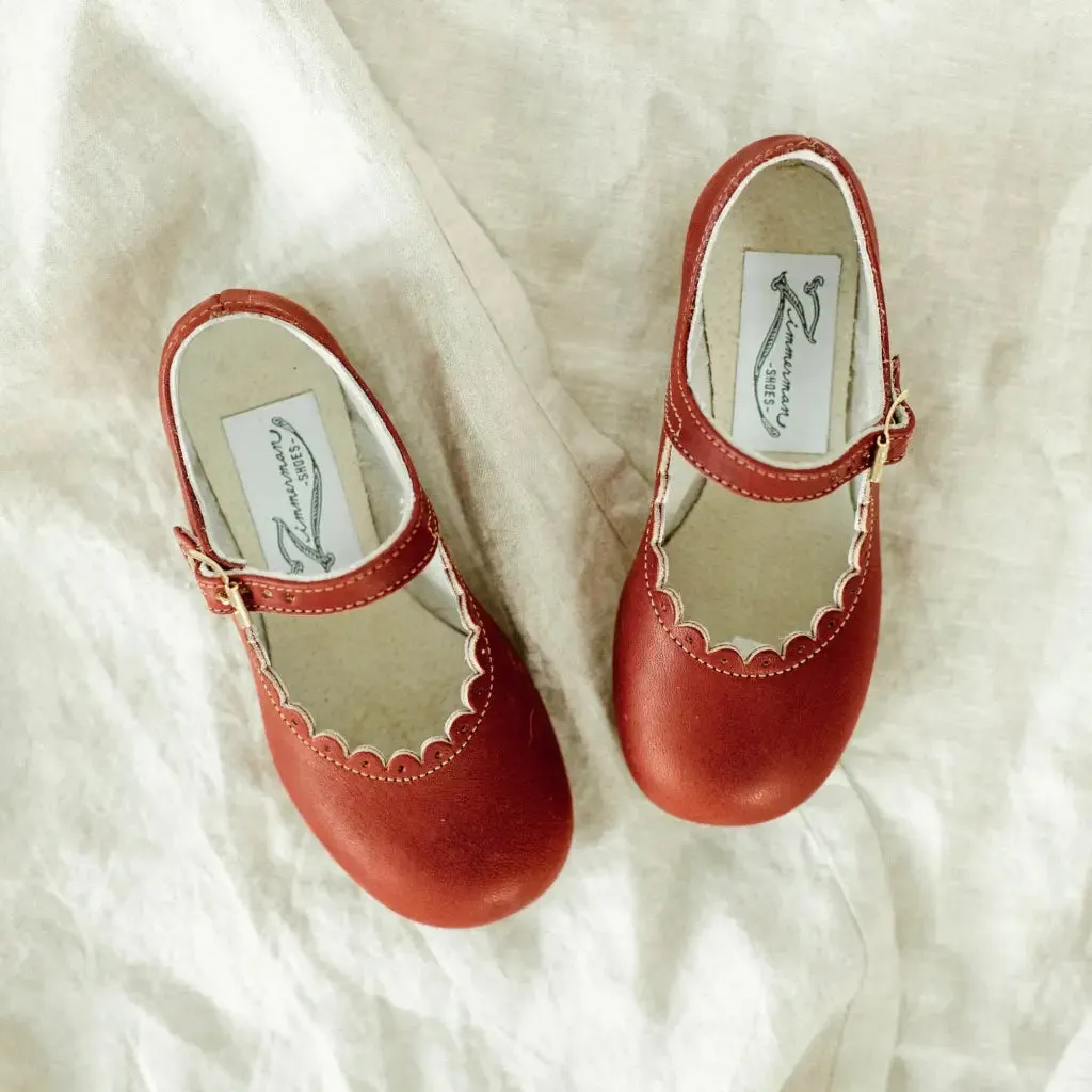 Fashion Glow Teen Edge Scalloped Mary Jane - Canyon