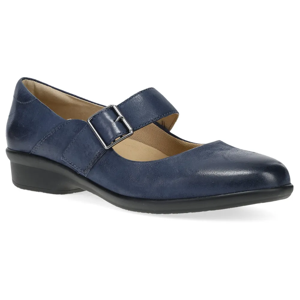 Outdoor Walking Animal Touch Collette Navy Burnished Nubuck