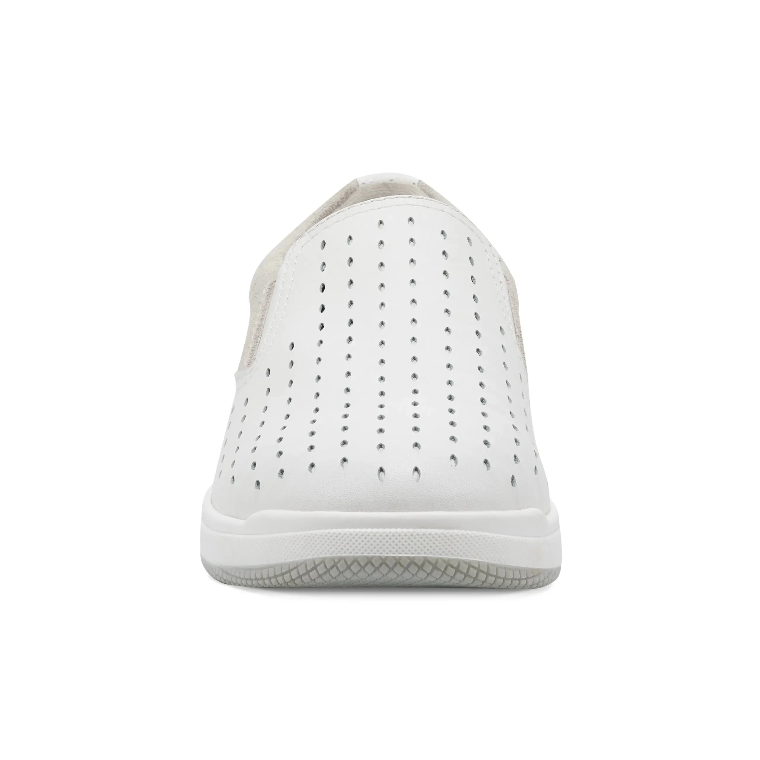 Safe Guard Nel Laser Cut Round Toe Casual Slip-on Sneakers