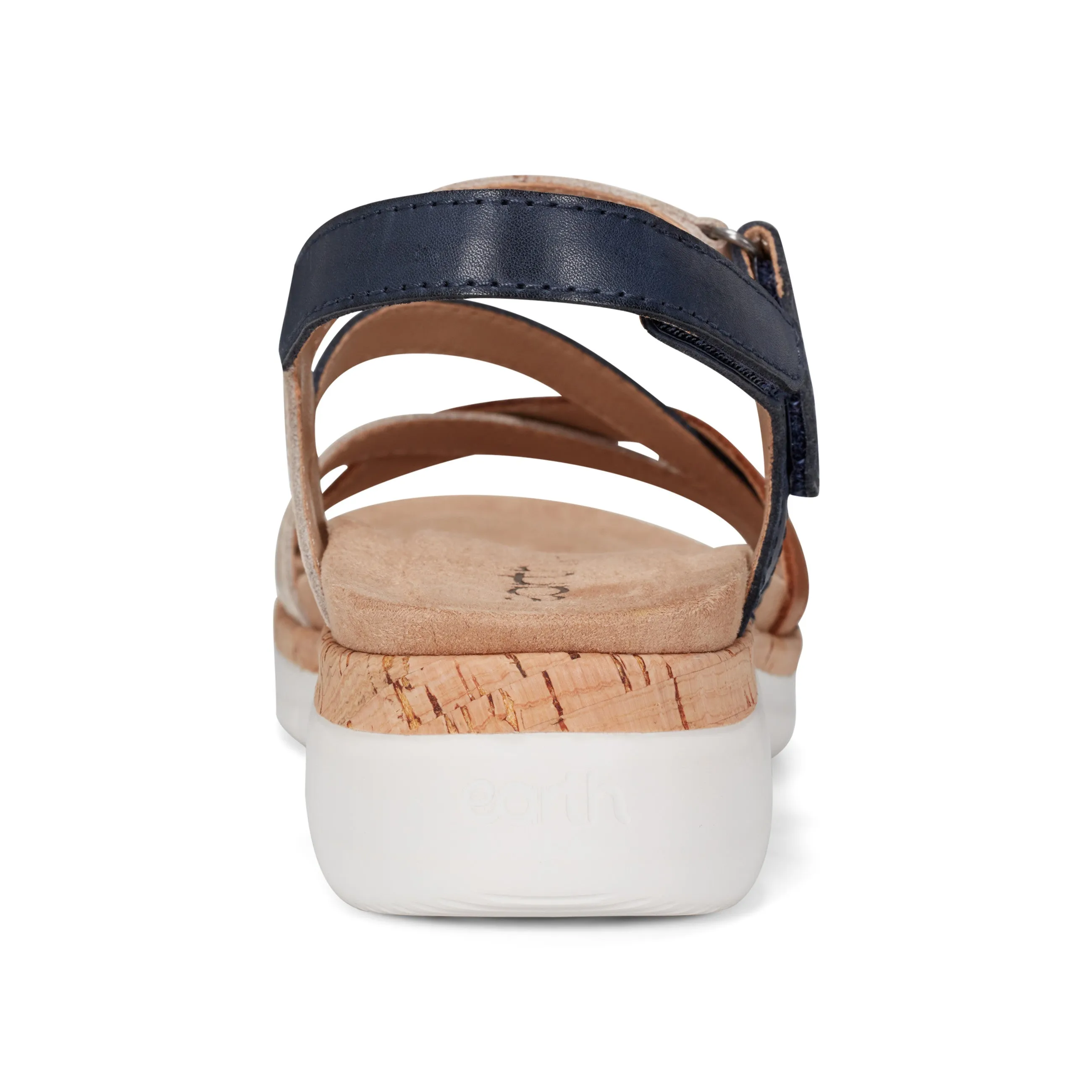 Rosie Open Toe Strappy Flat Casual Sandals Toe Protection Light cushion