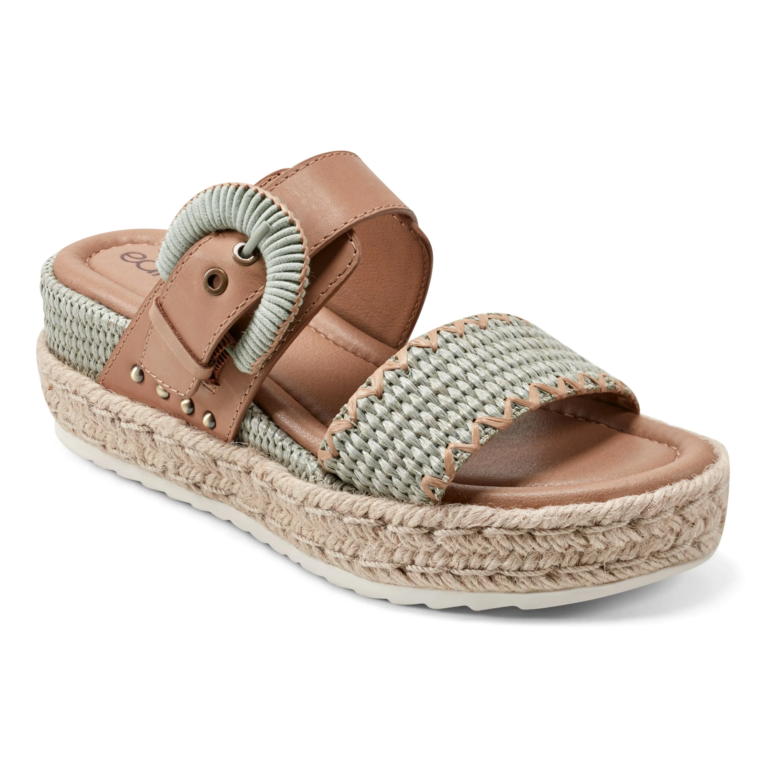 Colla Platform Wedge Slip-On Sandals Minimal Design Comfortable Footwear for Summer