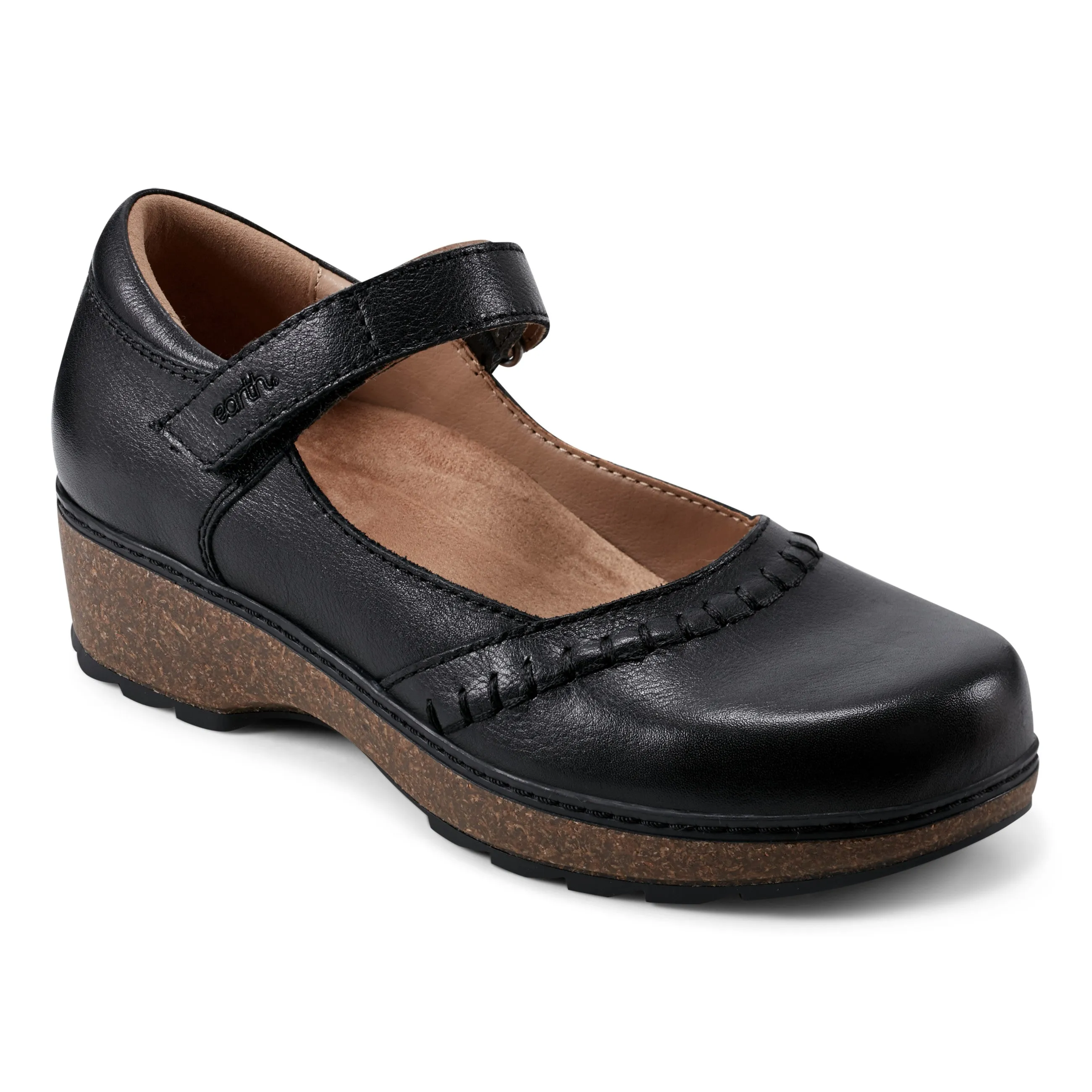 Kalece Mary Jane Round Toe Casual Shoes Grip Sure Neat Guard
