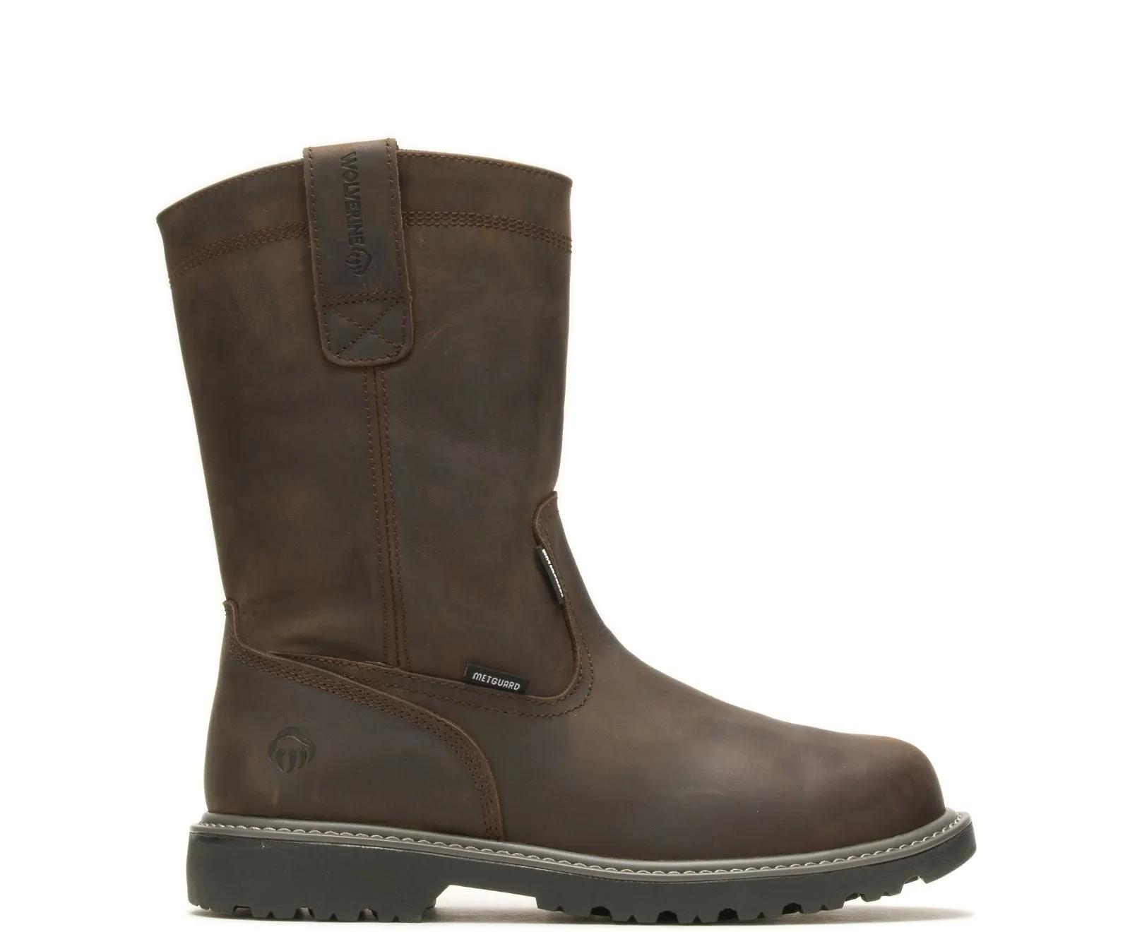 Men's Floorhand Met-Guard Steel-Toe Wellington Work Boot Comfortable Sockliner Brave Path