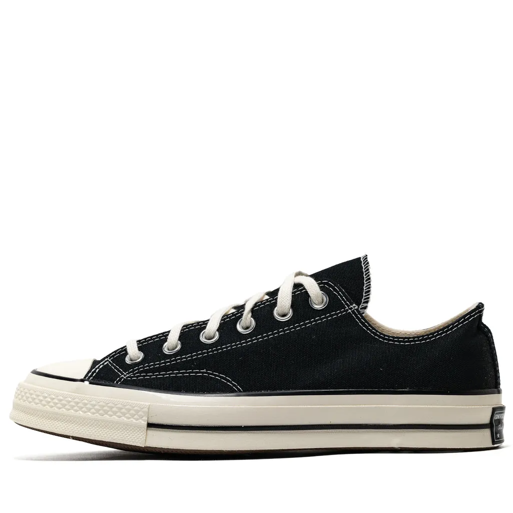 Breathable Daily Walk Converse Chuck 70 Low - Canvas Black/Black