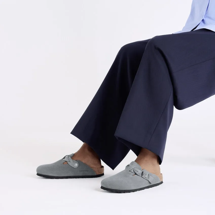 Boston Braid | Suede | Basalt Gray Timeless Fashion Outdoor Ready Boots